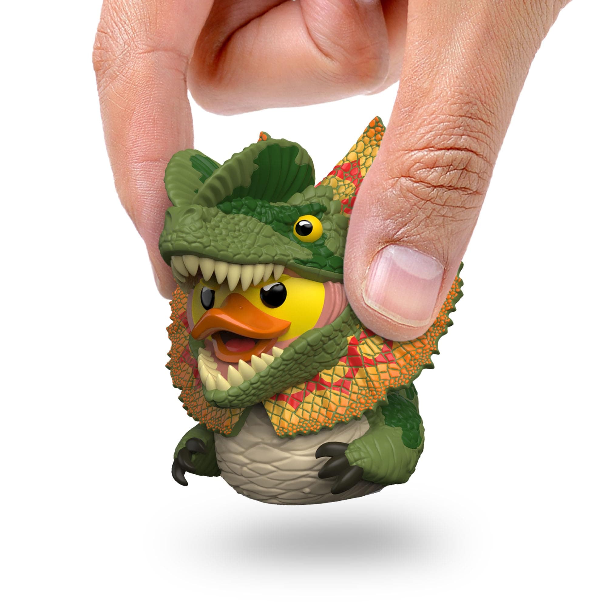 TUBBZ Mini: Jurassic World Rebirth - Dilophosaurus Cosplaying Rubber Duck Vinyl Figure