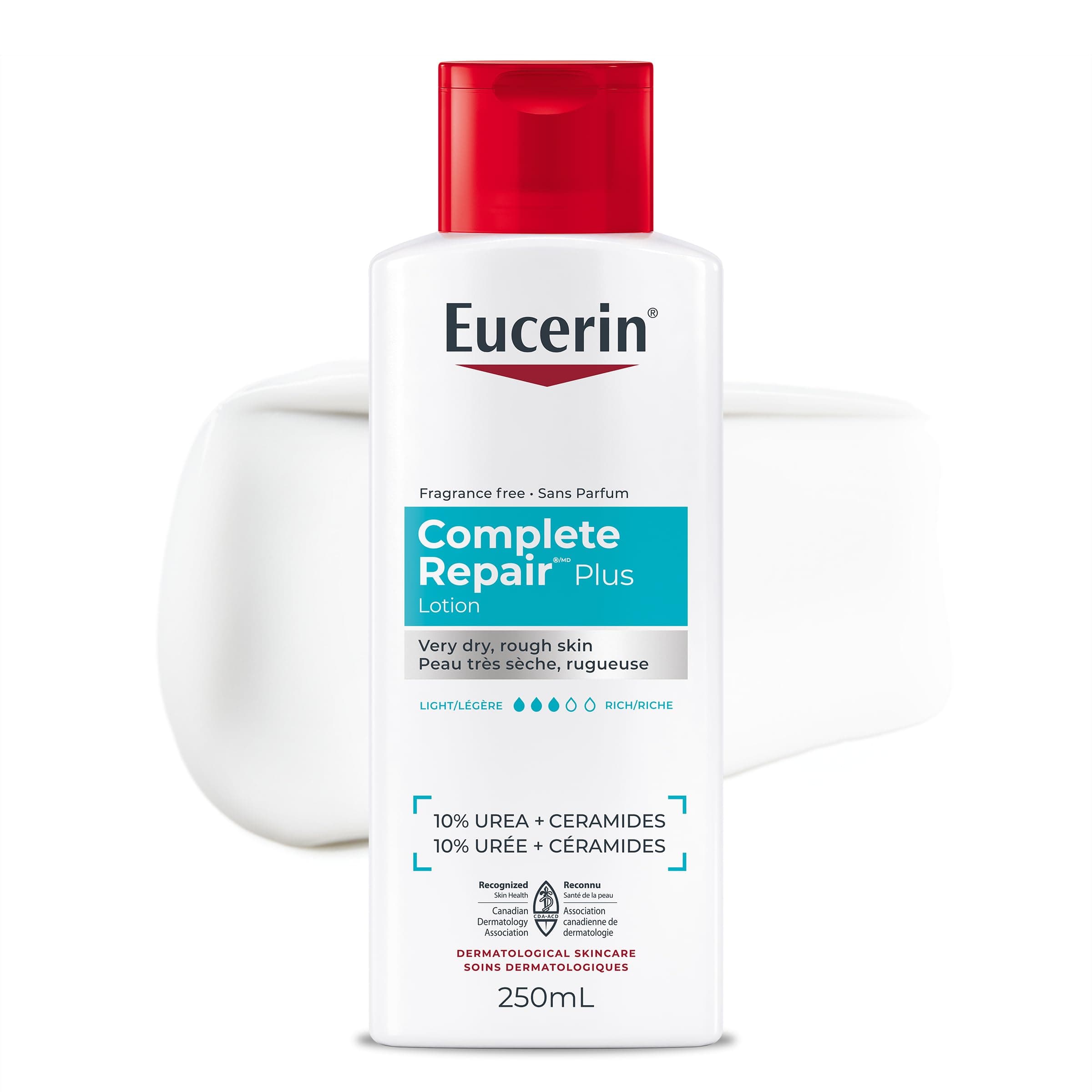 Eucerin Complete Repair Plus Lotion, 10% Urea & Ceramides, Dry Skin, 250mL