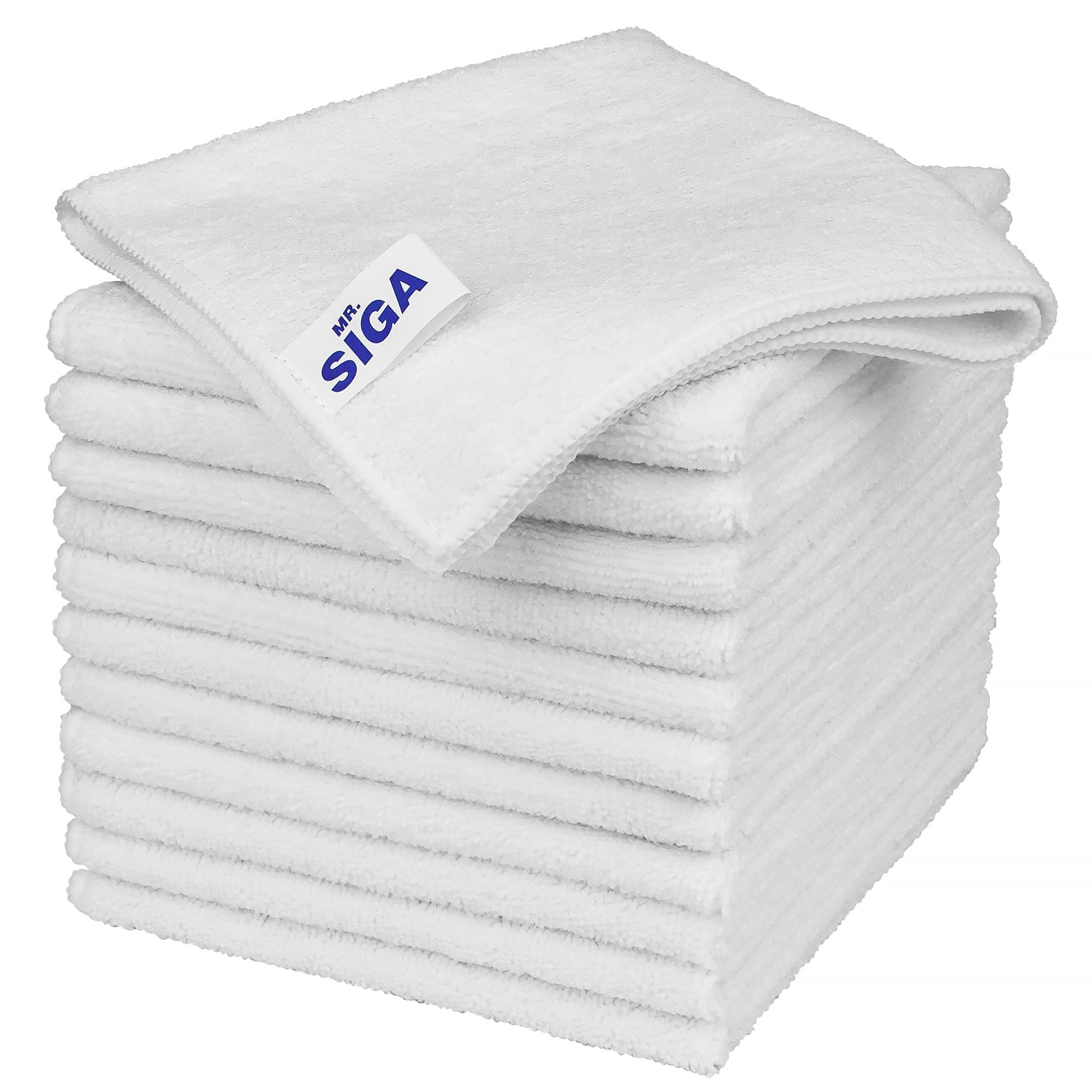MR.SIGA Microfiber Cleaning Cloths, Streak Free Microfiber Towels, 12 Pack