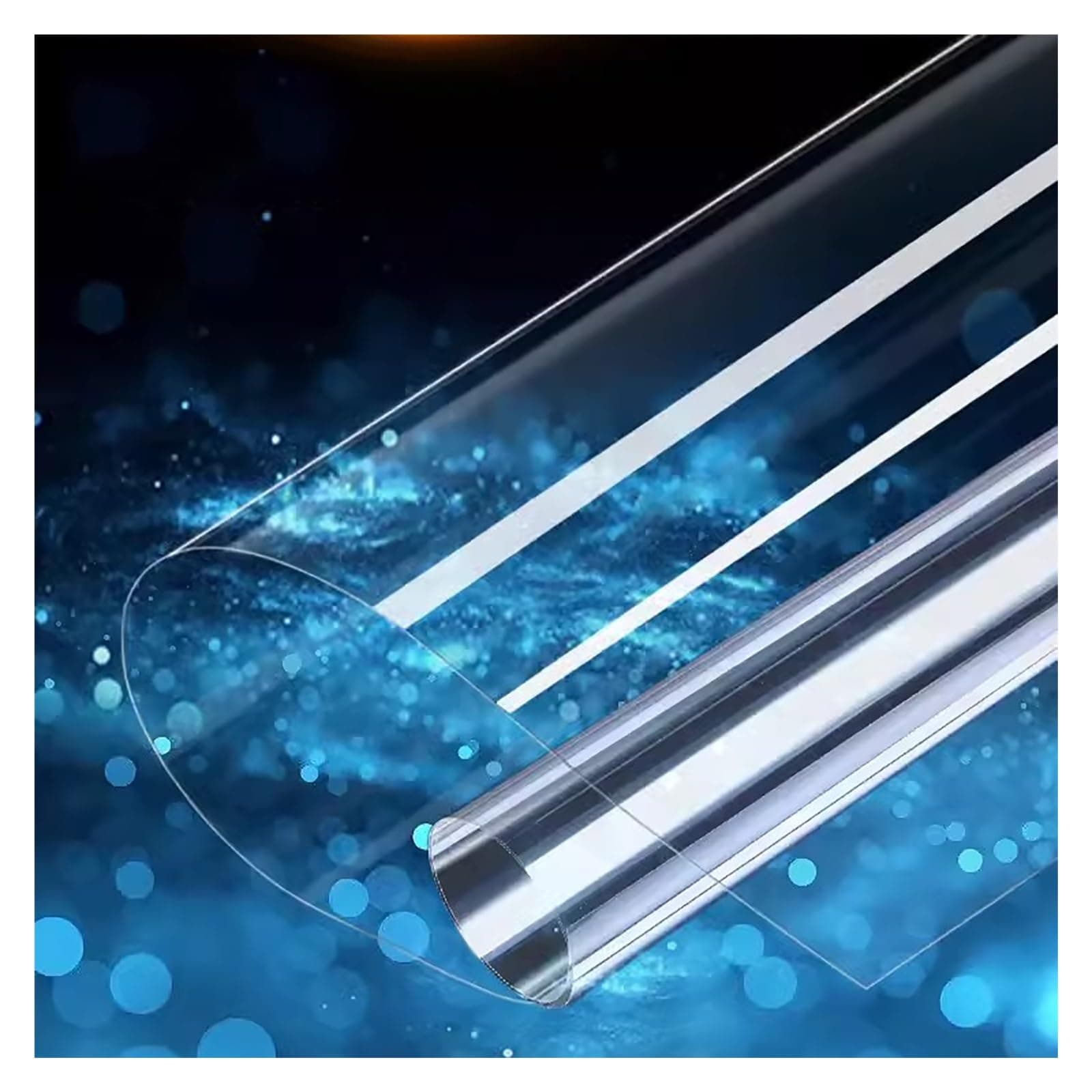 Self Adhesive Clear Protective Film for Marble Table/Wood Table/Glass Table, Waterproof Oilproof Transparent Film Contact Paper, Dining Table Stickers (Size : 100x240cm/39.4x94.5in)