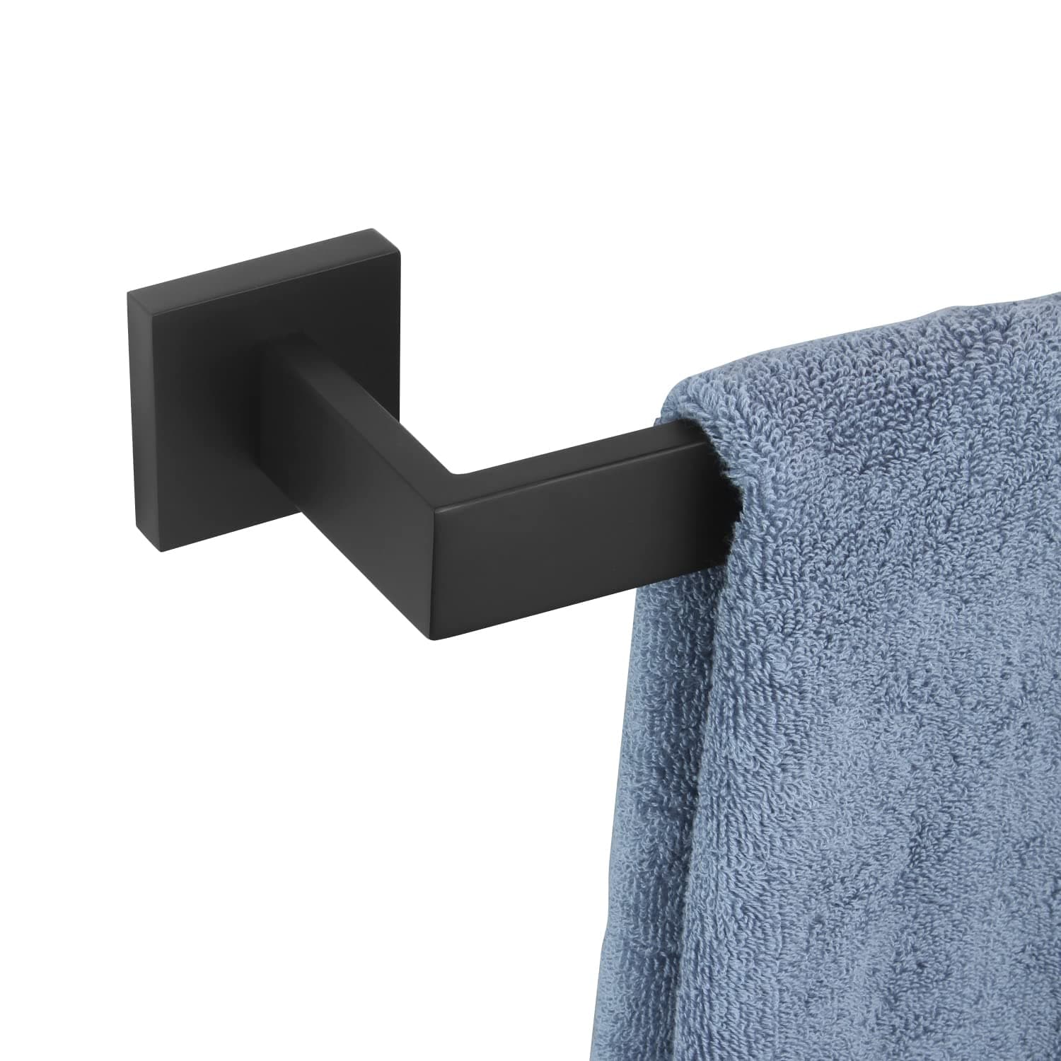 KOKOSIRI 32-Inch Single Towel Bar, Bathroom Kitchen Towel Holder, Wall Mounted SUS304 Stainless Steel Towel Rack, Matte Black, B4003BK-L32