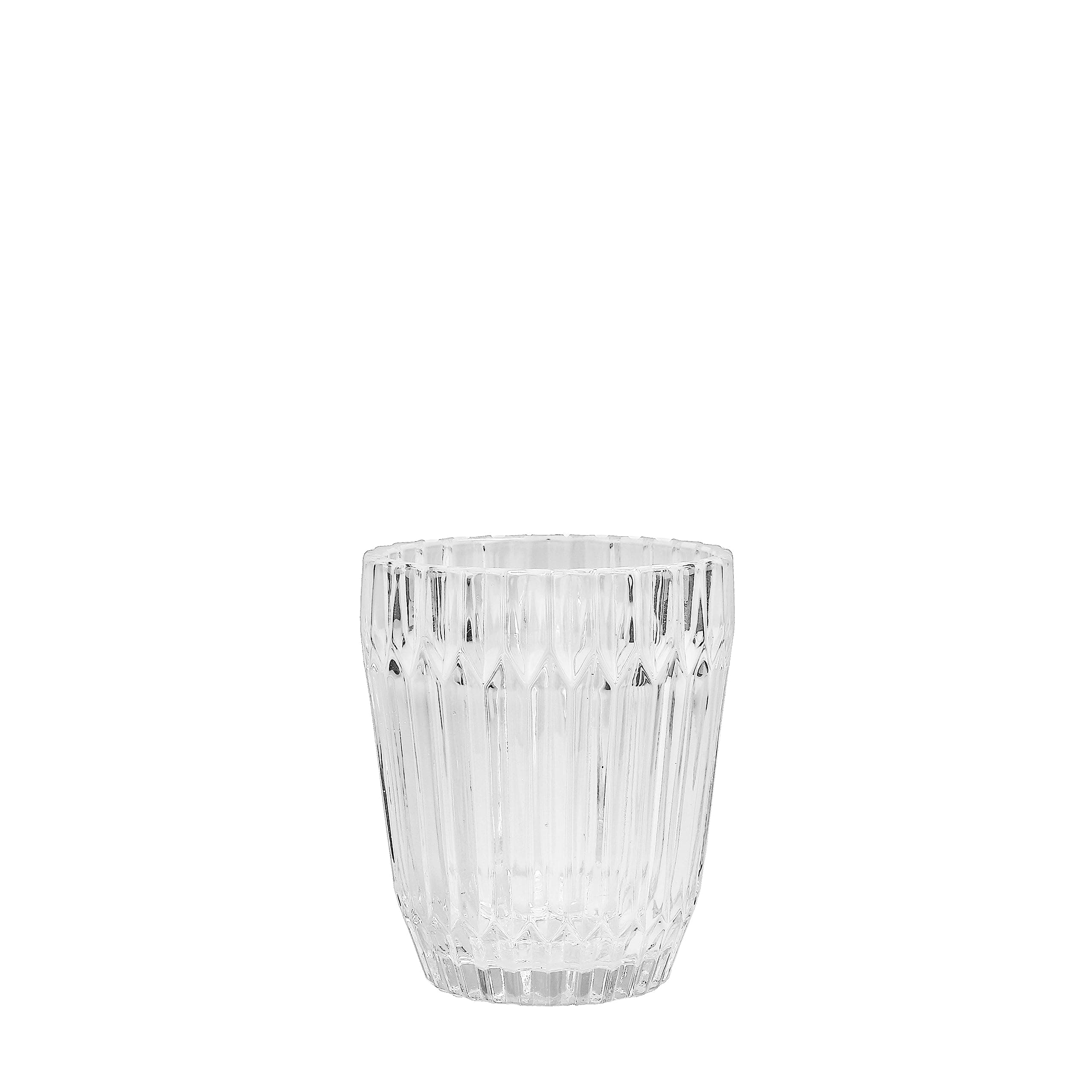 Fortessa Archie Glass Drinkware, Double Old Fashioned (Set of 6), 12.5 Ounce, Clear