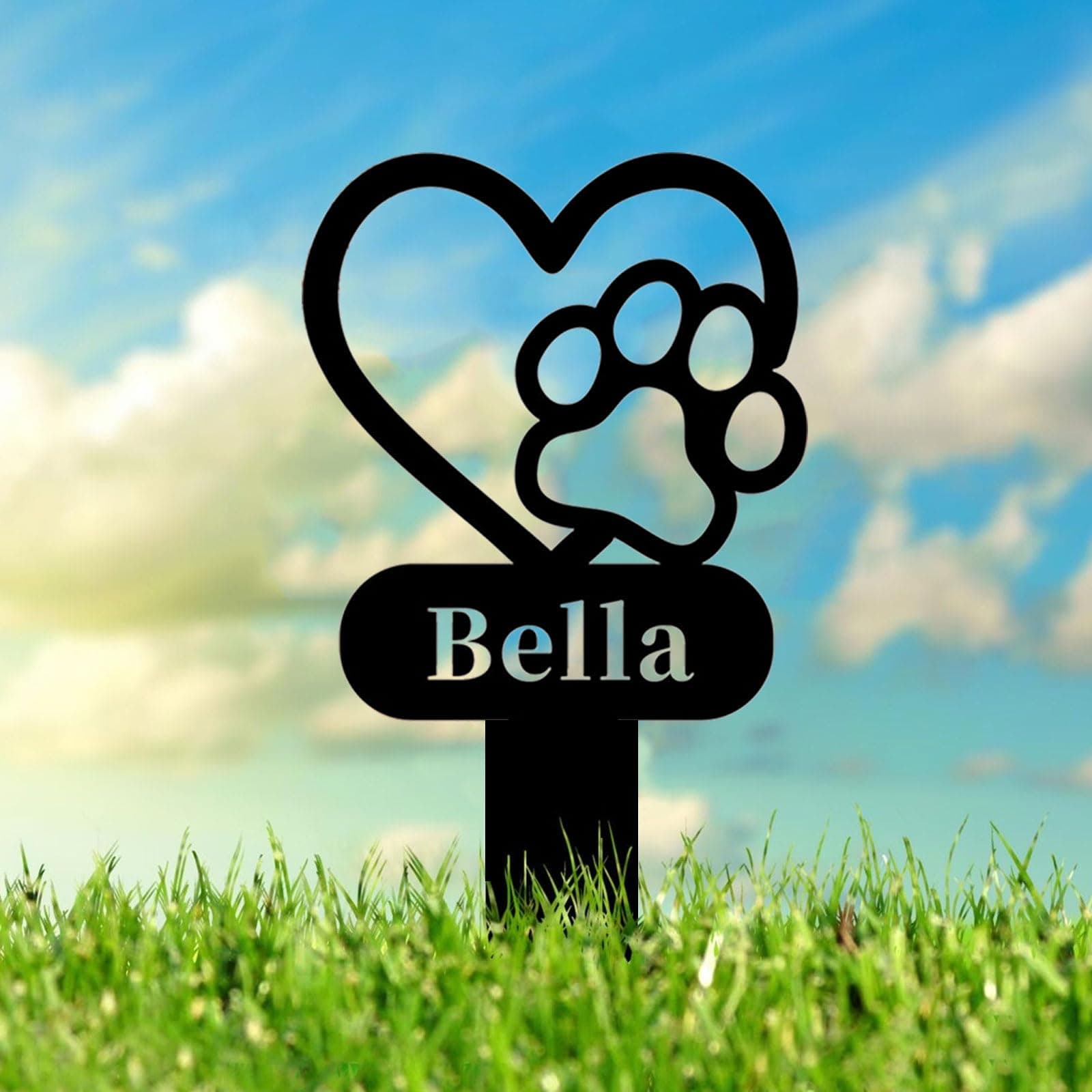 Personalized Dog Cat Memorial Stake Engraved Grave Stake, Custom Dog Cat Memorial Grave Marker Outdoor Memorial Plaque, Dog Memorial Engraved Sign Pet Memorial Garden Stake