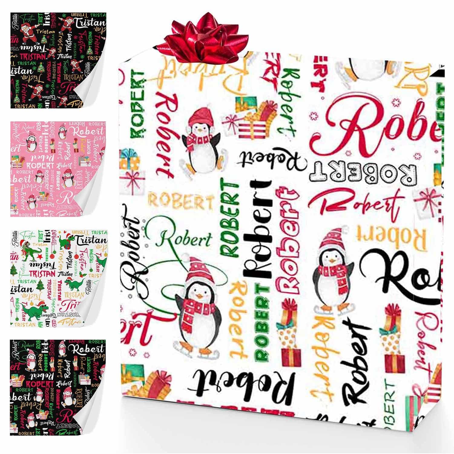 MyPhotoPrint Customized Wrapping Paper Roll Multi Color Colorful Wrap Design for Teens Women Men Mom Dad Birthday Wedding Anniversary