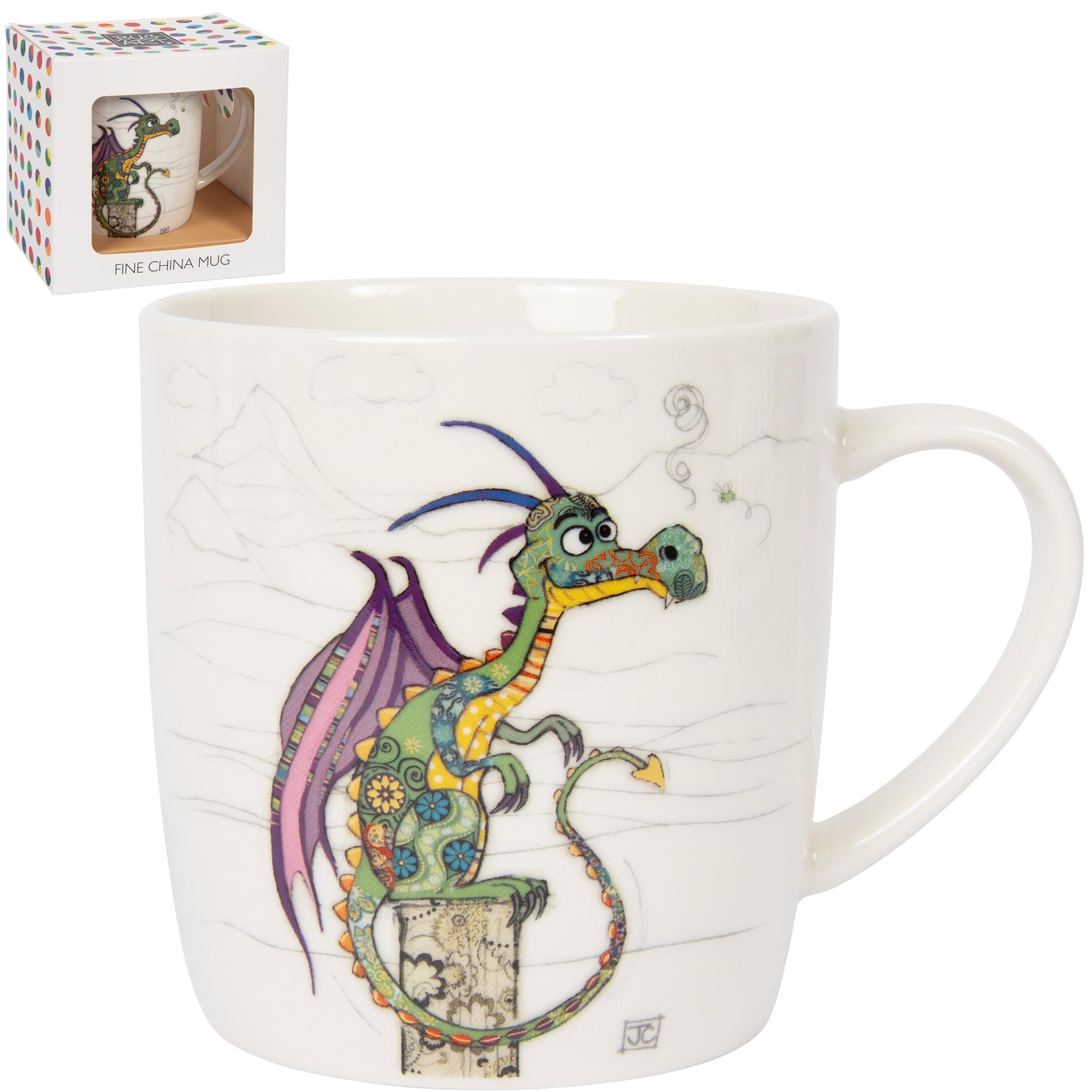 Lesser & Pavey Bug Art Dragon Barrel Coffee Mug