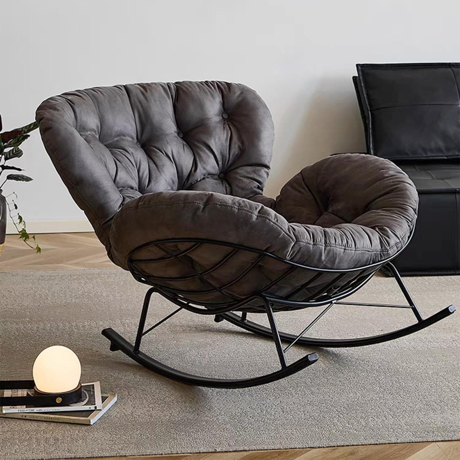 Modern Living Room Rocking with High Backrest Upholstered Recliner for Living Room/Bedroom//Backyard/Balcony