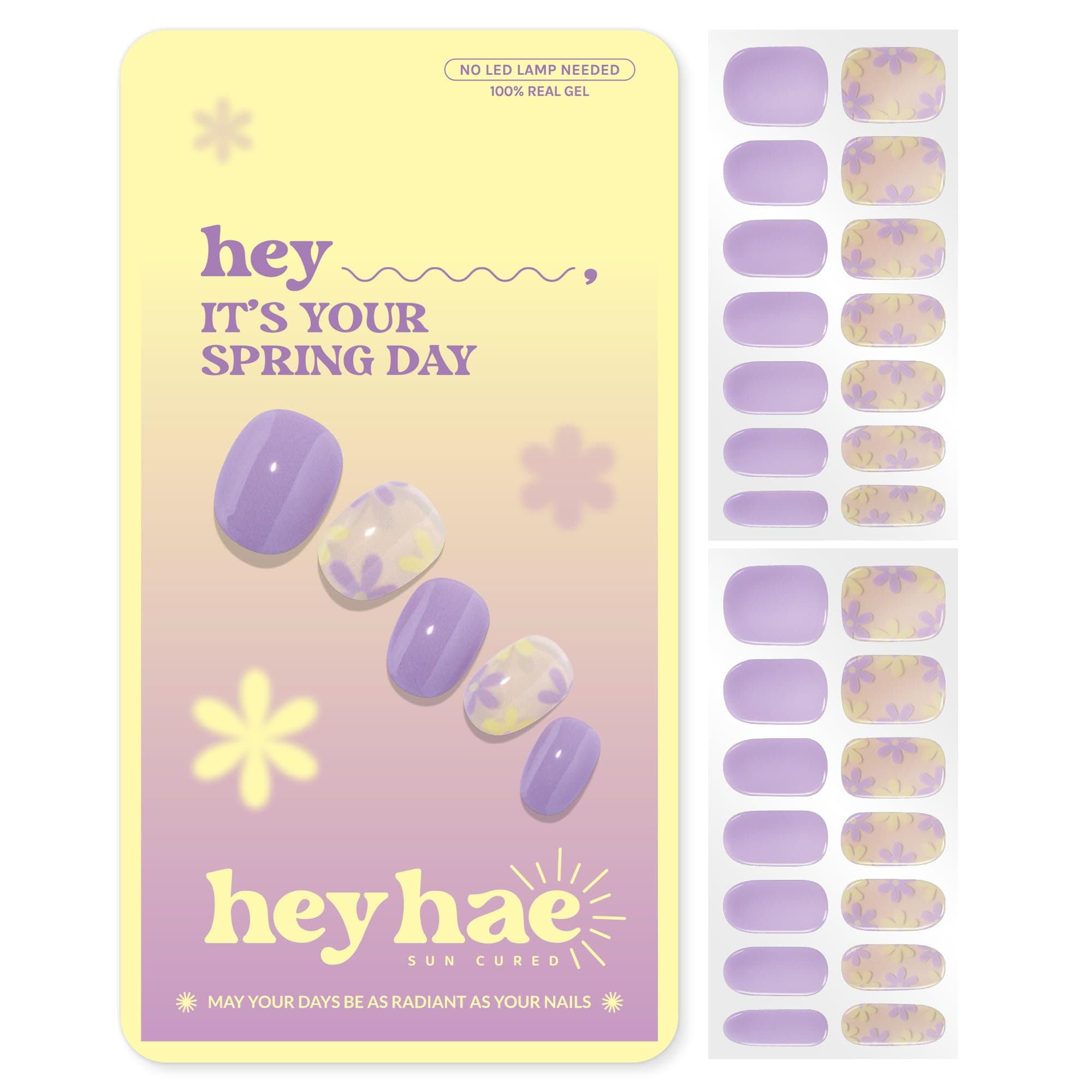 Heyhae Semi Cured Gel Nail Strips - Hey, It's Your Spring Day