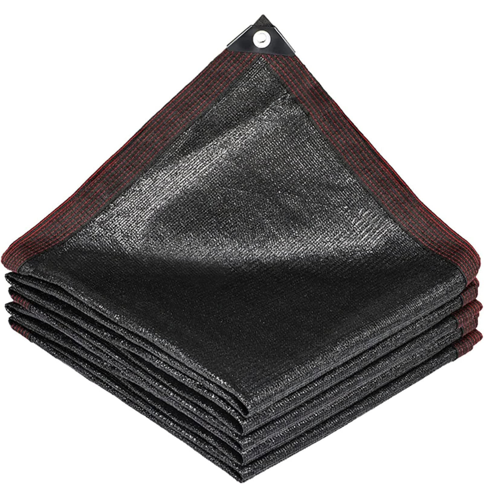 90% Heavy Duty Shade Mesh Tarps 13x16ft, Shade Cloth with Grommets, Sun Shade Cloth Black, Waterproof Sun Shade with Grommets, Durable Sunblock Shade Cloth
