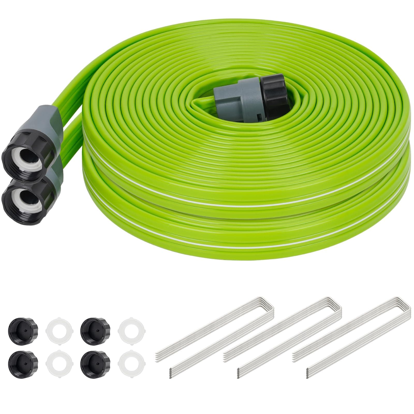 Sprinkler Soaker Hose 50 FT, Watering Hose with Holes for Garden 25ft 2pack
