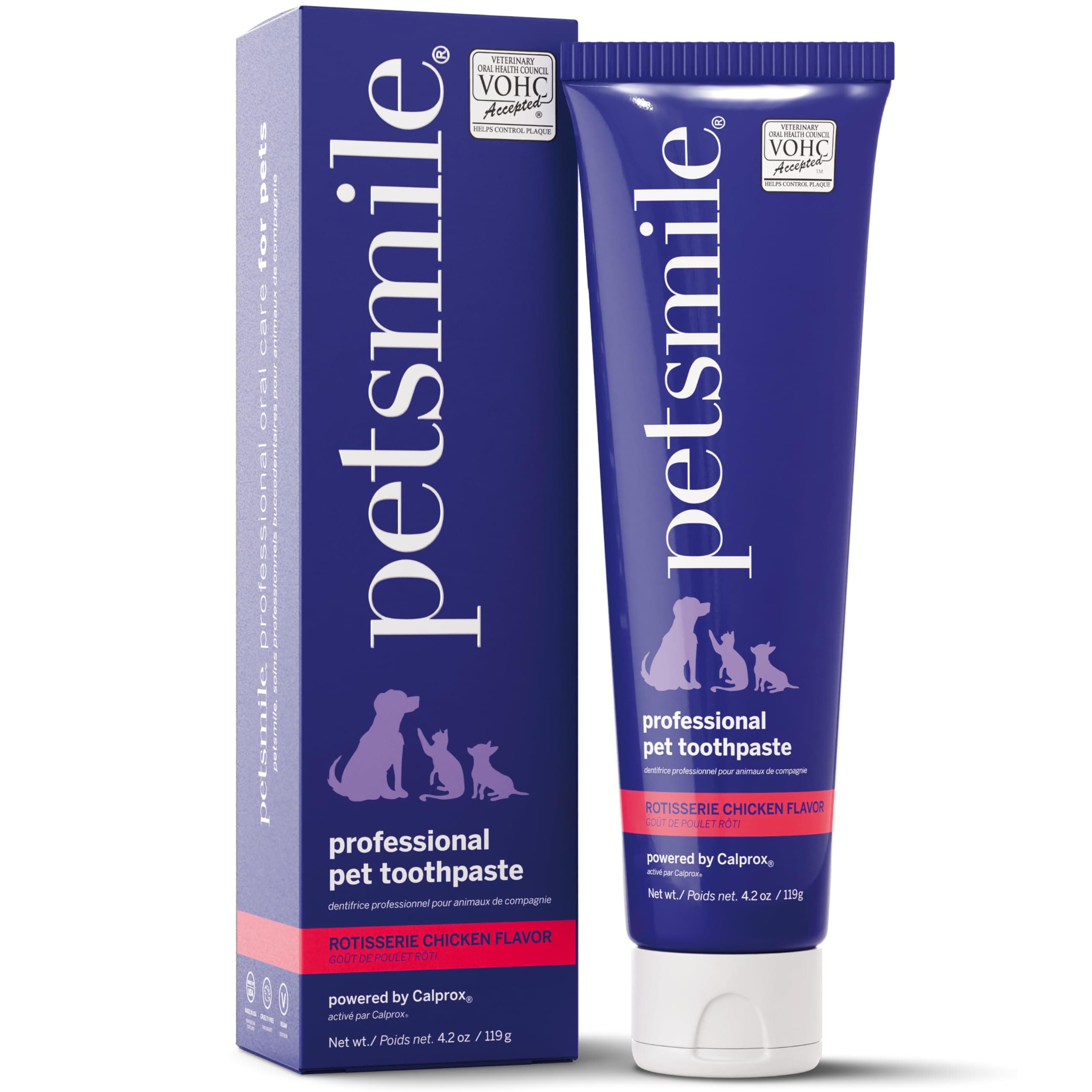 Petsmile VOHC Accepted Toothpaste, Rotisserie Chicken 119g, Cats + Dogs
