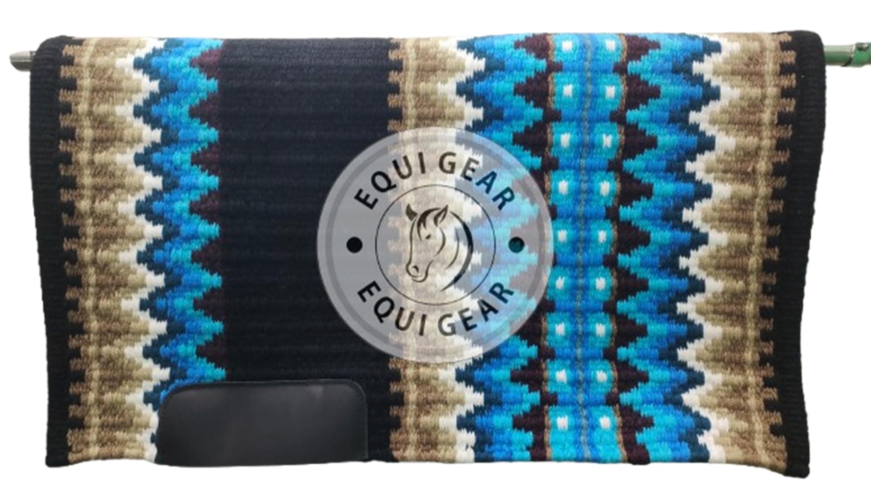 EQUIEMPRESS Western Show Saddle pad/New Zealand Wool Horse Western Saddle Blanket Top Wool Pad Sensor Flex (Customization Available) AN-353 (34" x 40")
