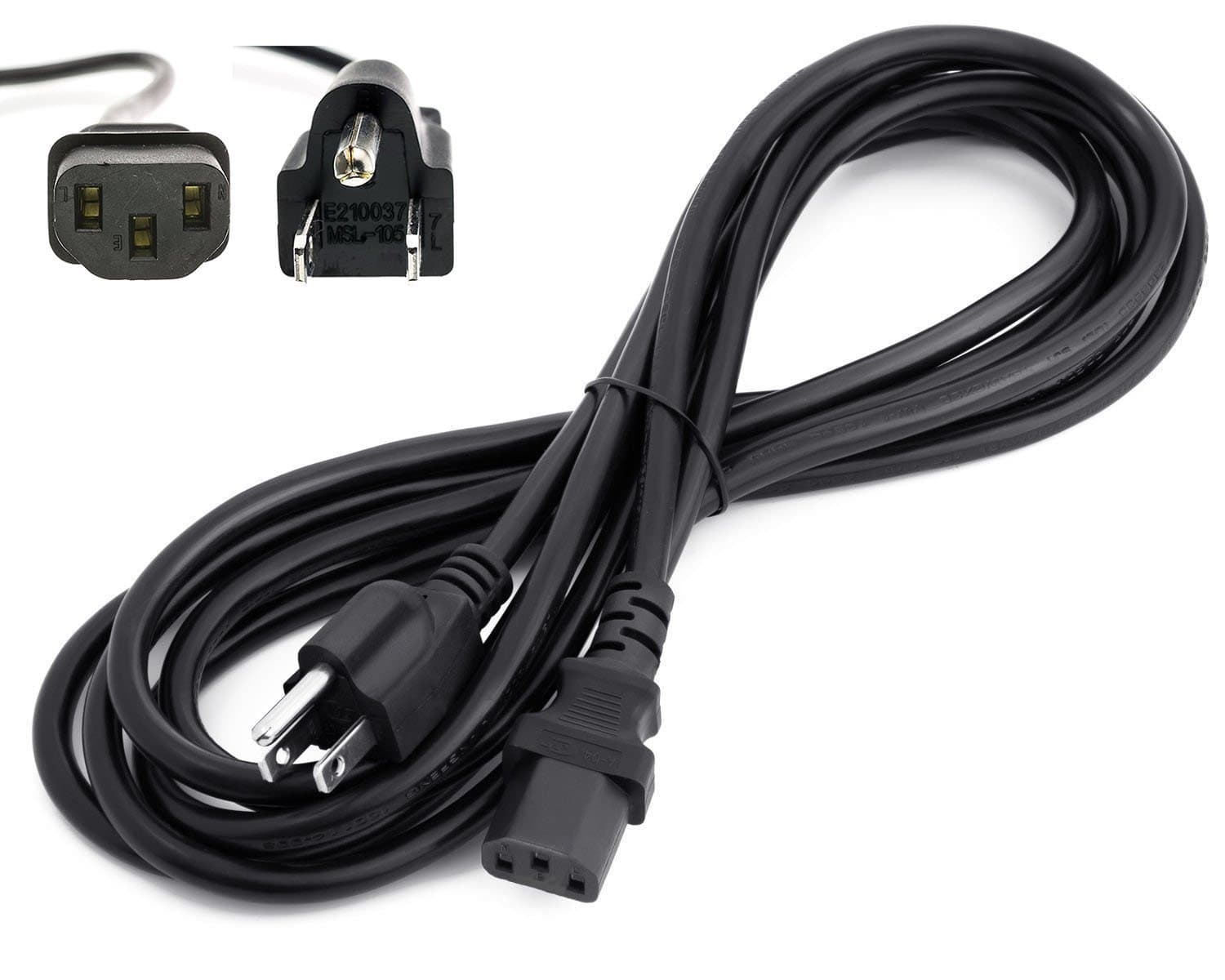 Amamax® 15 Feet Extra Long AC Power Cord Cable for VIZIO TV with Life Time Warranty