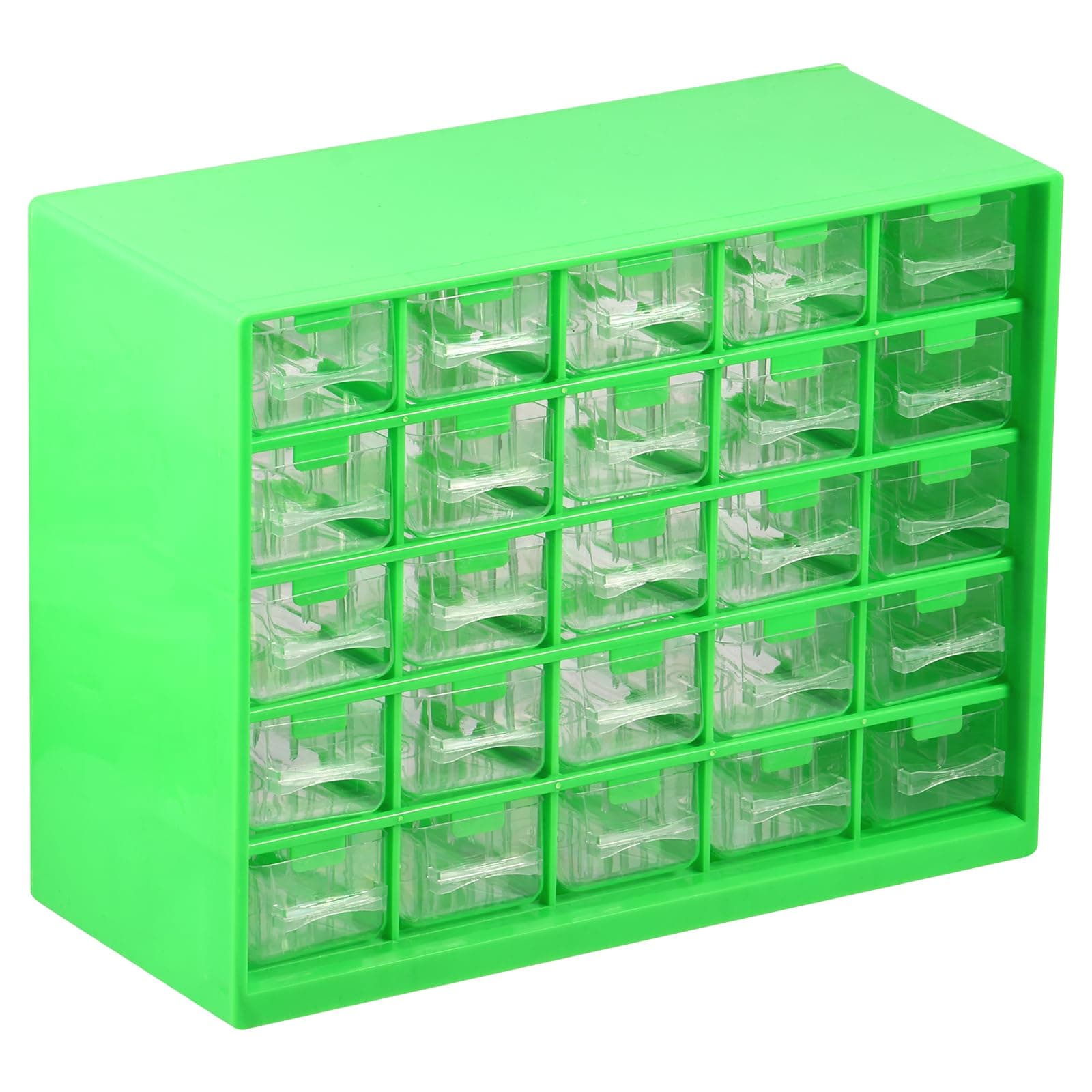 Hardware Storage Organizer, 25 Drawers Stackable Storage Cabinet with 50 Removable Dividers, Desk Drawer Storage Box, Tabletop Storage Organization Box for Hardware Craft, Drawer Parts Cabinet (B)