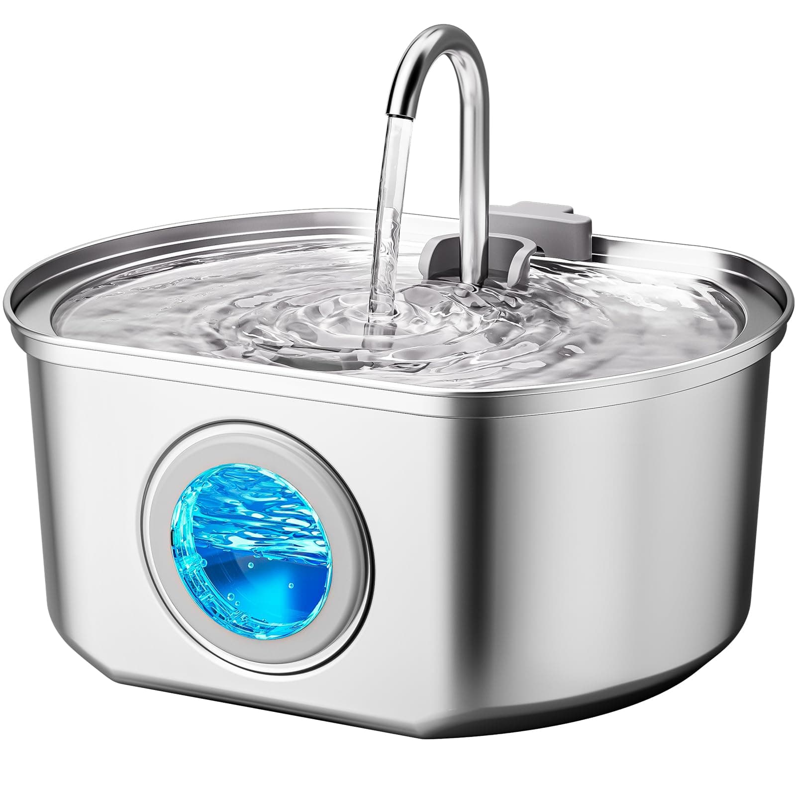 Cat Water Fountain Stainless Steel: 108oz/3.2L Cat Fountain for Drinking
