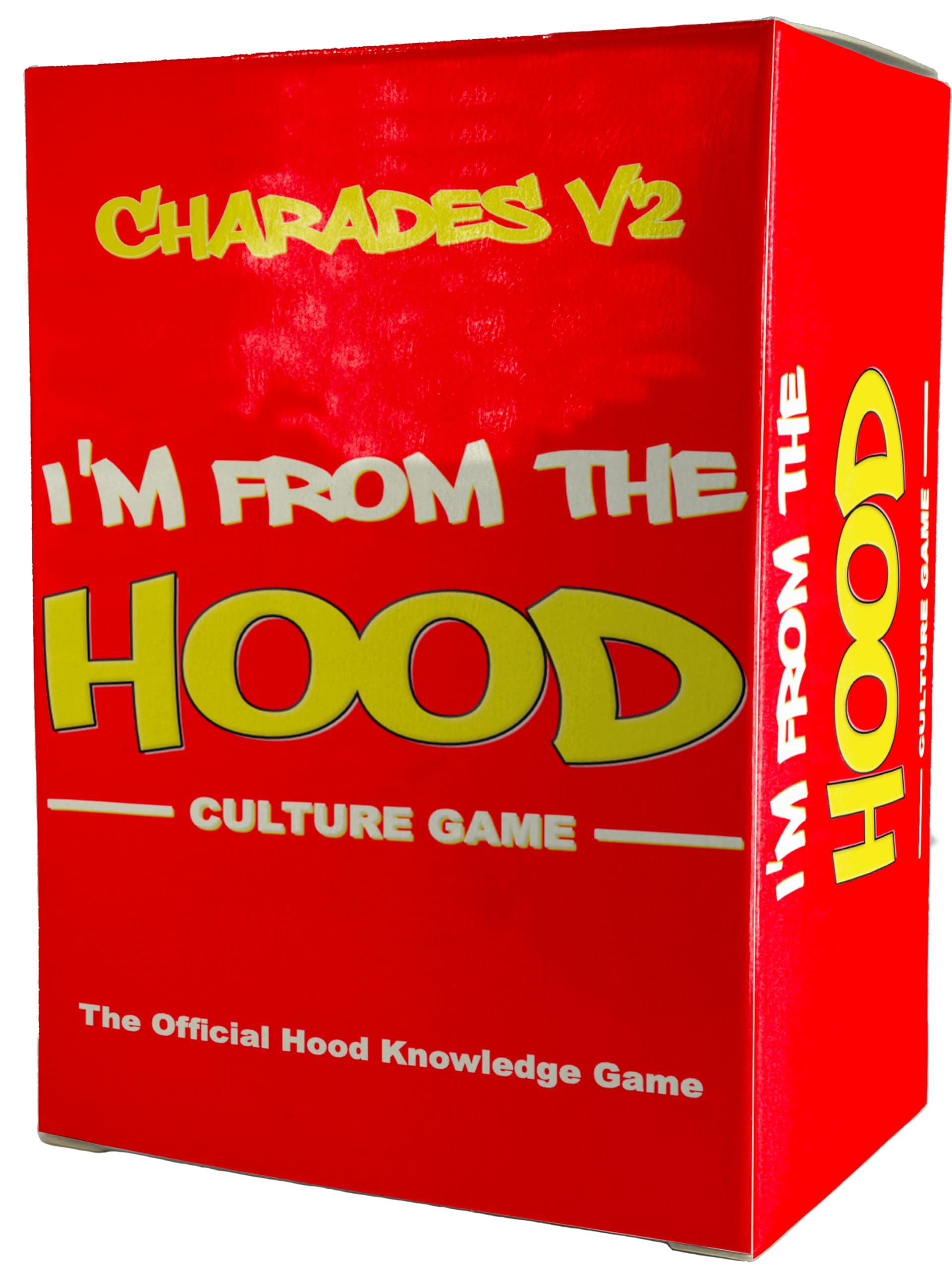 Card Plug I’m from The Hood Charades V2 – Black Culture Party Game - Fun Slang & Expressions Game for Adults and Teens - Talking & Acting Game Night Fun - Charades with a Twist