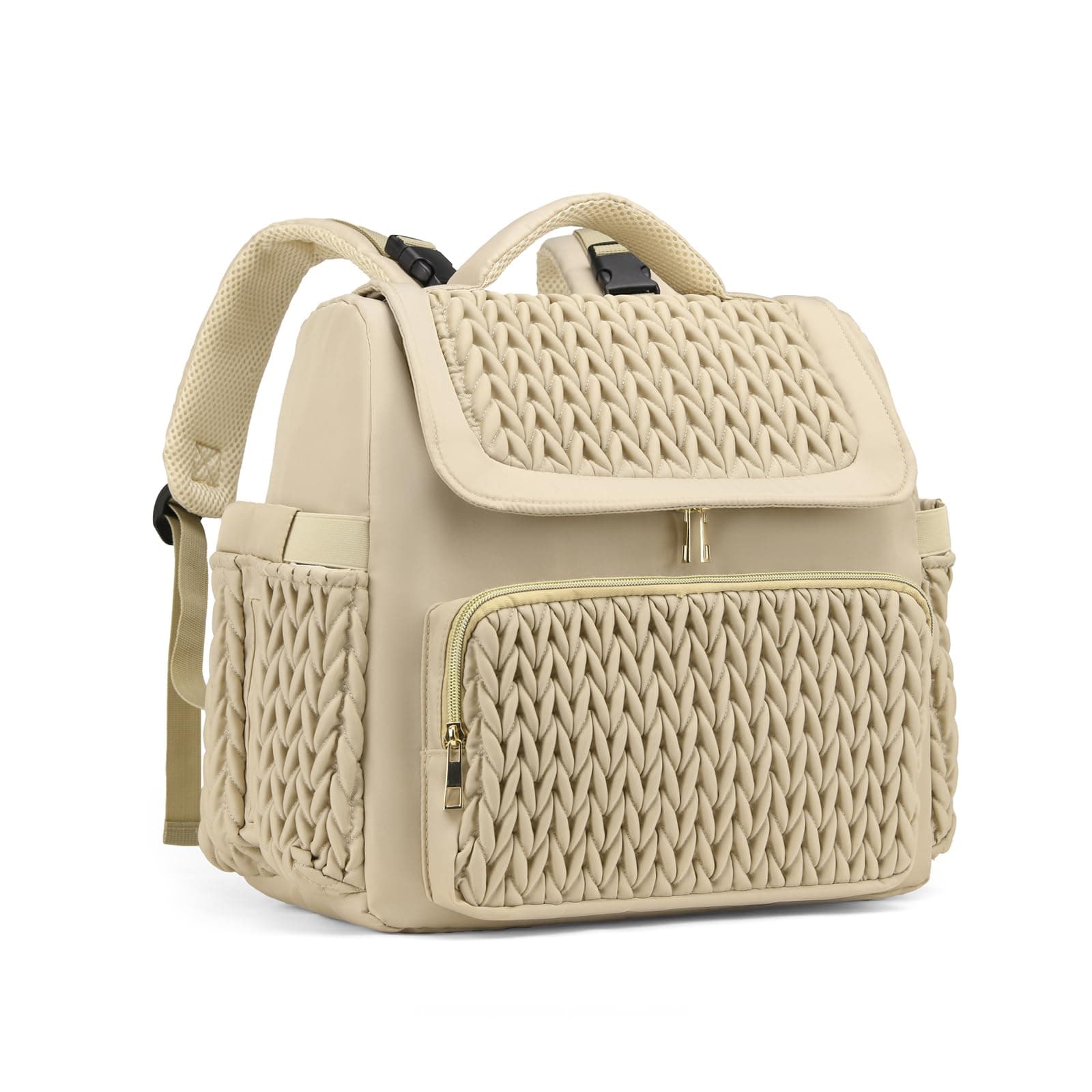 Awanhe Diaper Bag Backpack, Baby Bag with Changing Pad, Travel Backpacks with Insulated Pockets, Brown Taupe