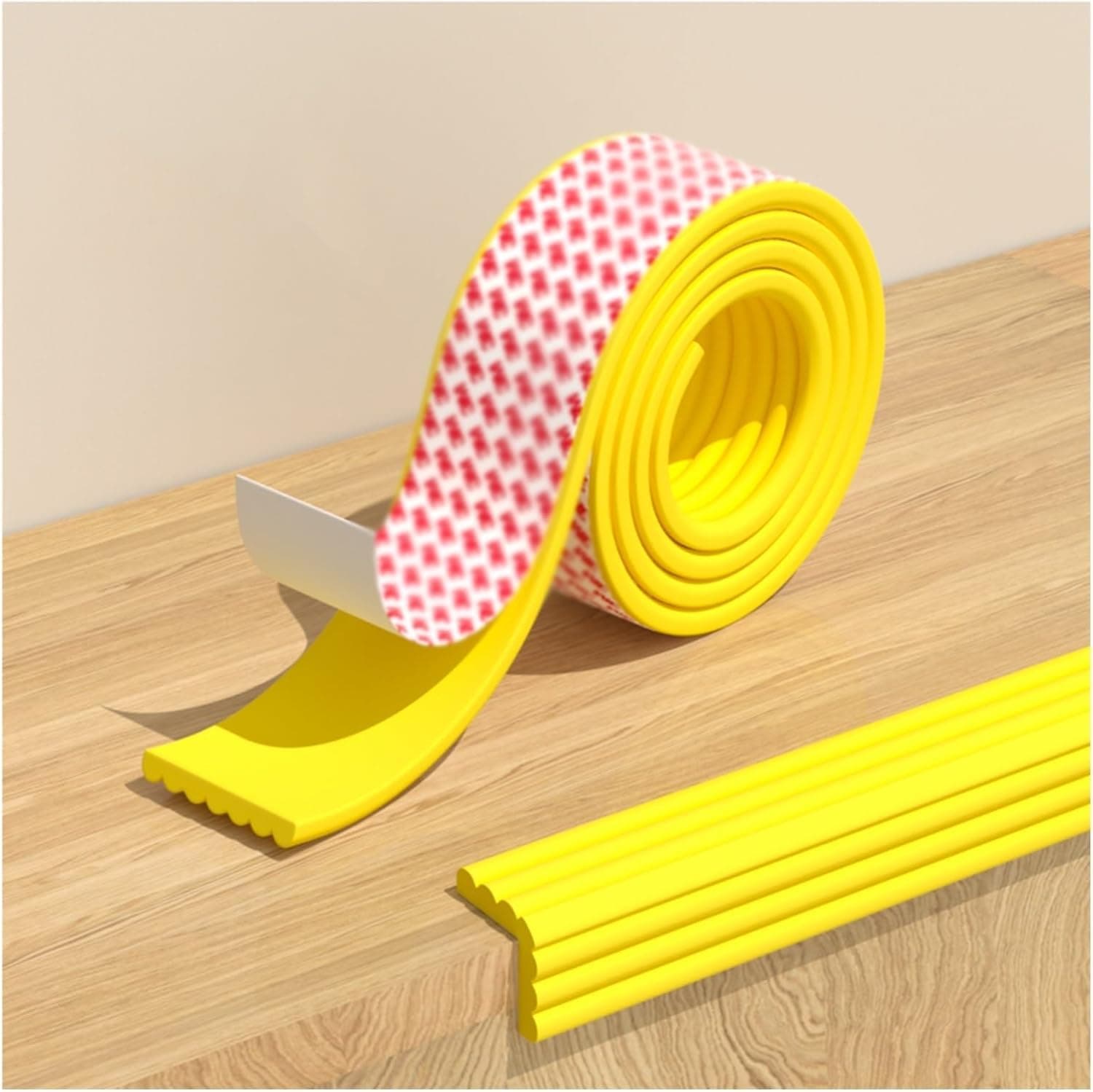 Furniture Corner Protectors,Furniture Corner Guard,Safety Guards Proof Foam Padding, Furniture Edge and Corner Guard, Edge Protectors, Protective Cushion for Sharp Edges Table Desk(Yellow,1pcs)