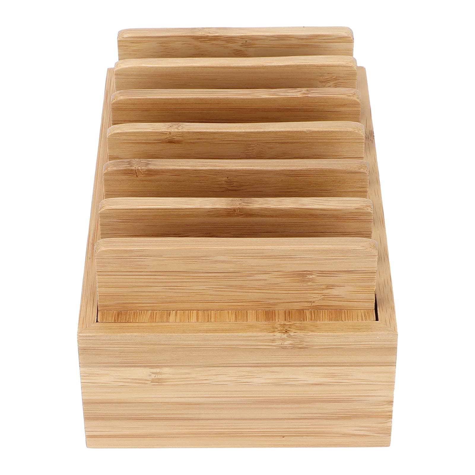 Sorandy Wood Phone Stand, Retro Phone Holder, Storage Dock 19x12x9cm with Smooth Polished Surface, Ideal for Mobile Tablets
