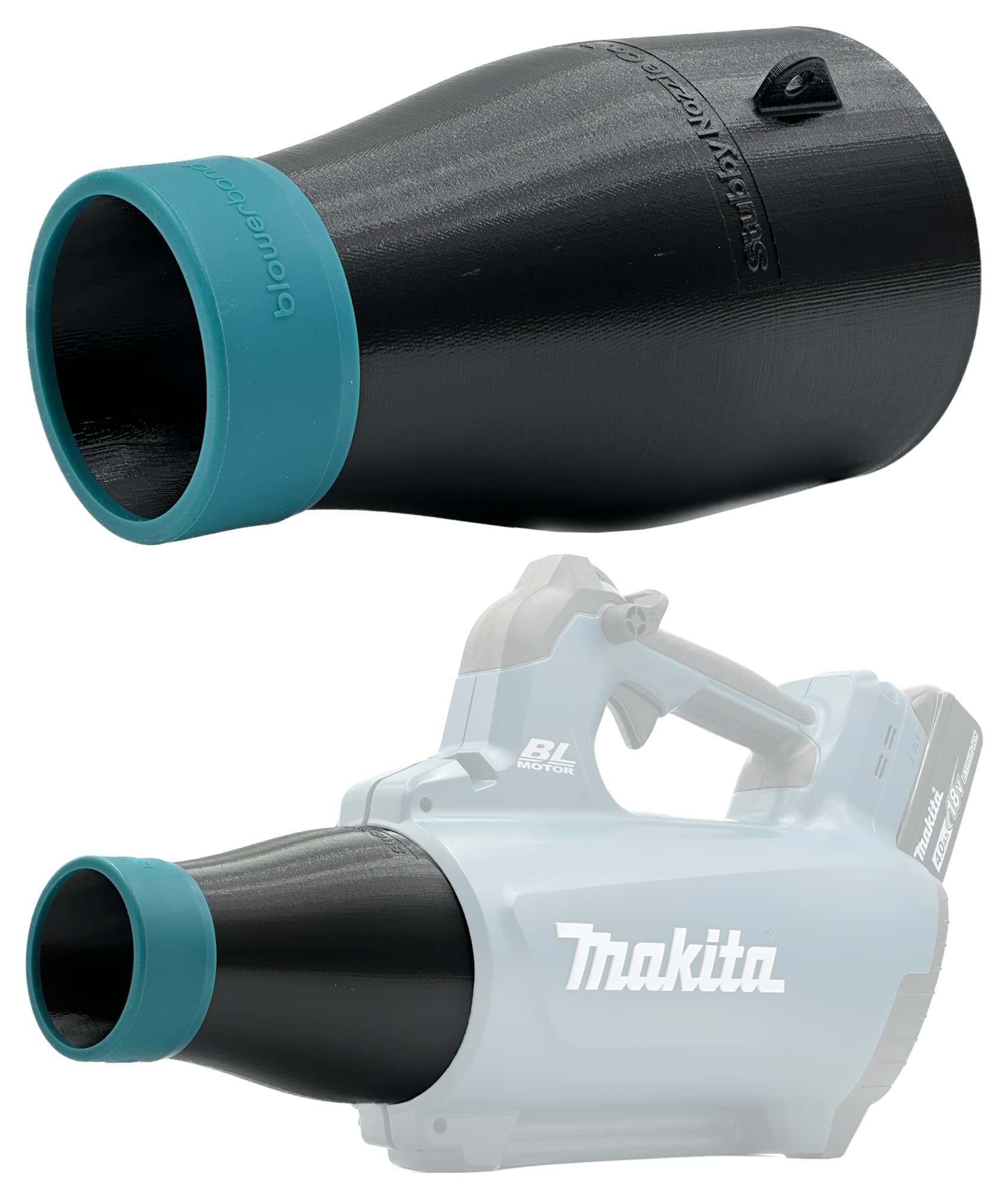 Stubby Nozzle Co. STUBBY Car Drying Nozzle for Makita 18V LXT Leaf Blowers (XBU03Z and DUB184Z)