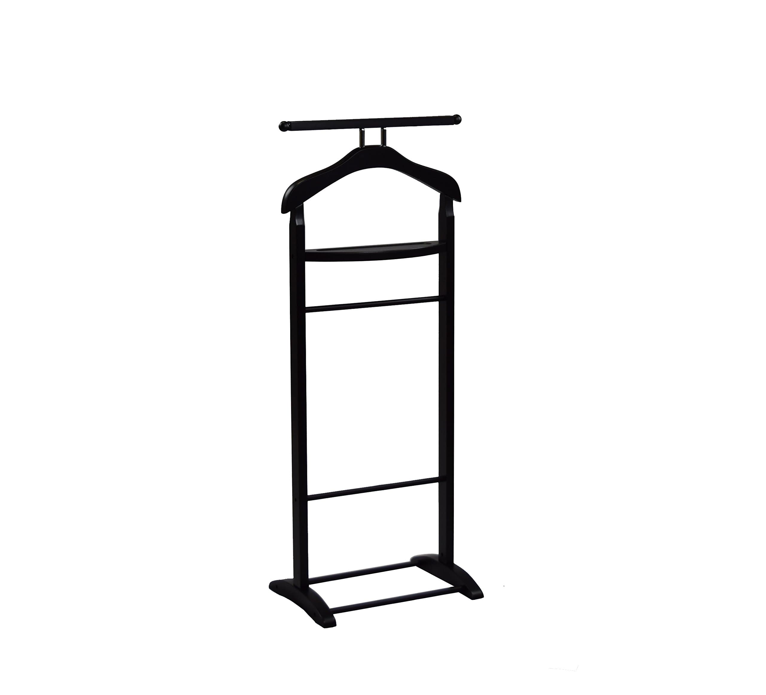 Proman Products VL17016 Knight Valet with Extended Bar and Key Rack, 43.5", Black