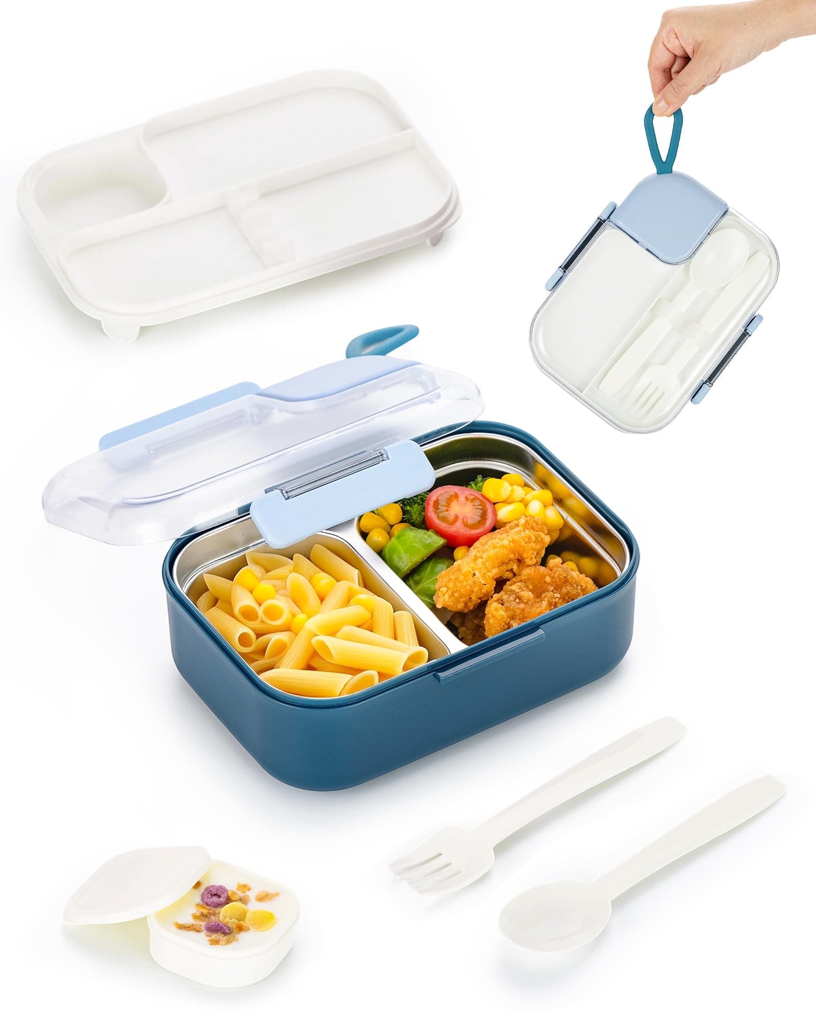 Lille Home 750ml/25oz Meal Prep Lunch Box Stainless Steel Bento Box