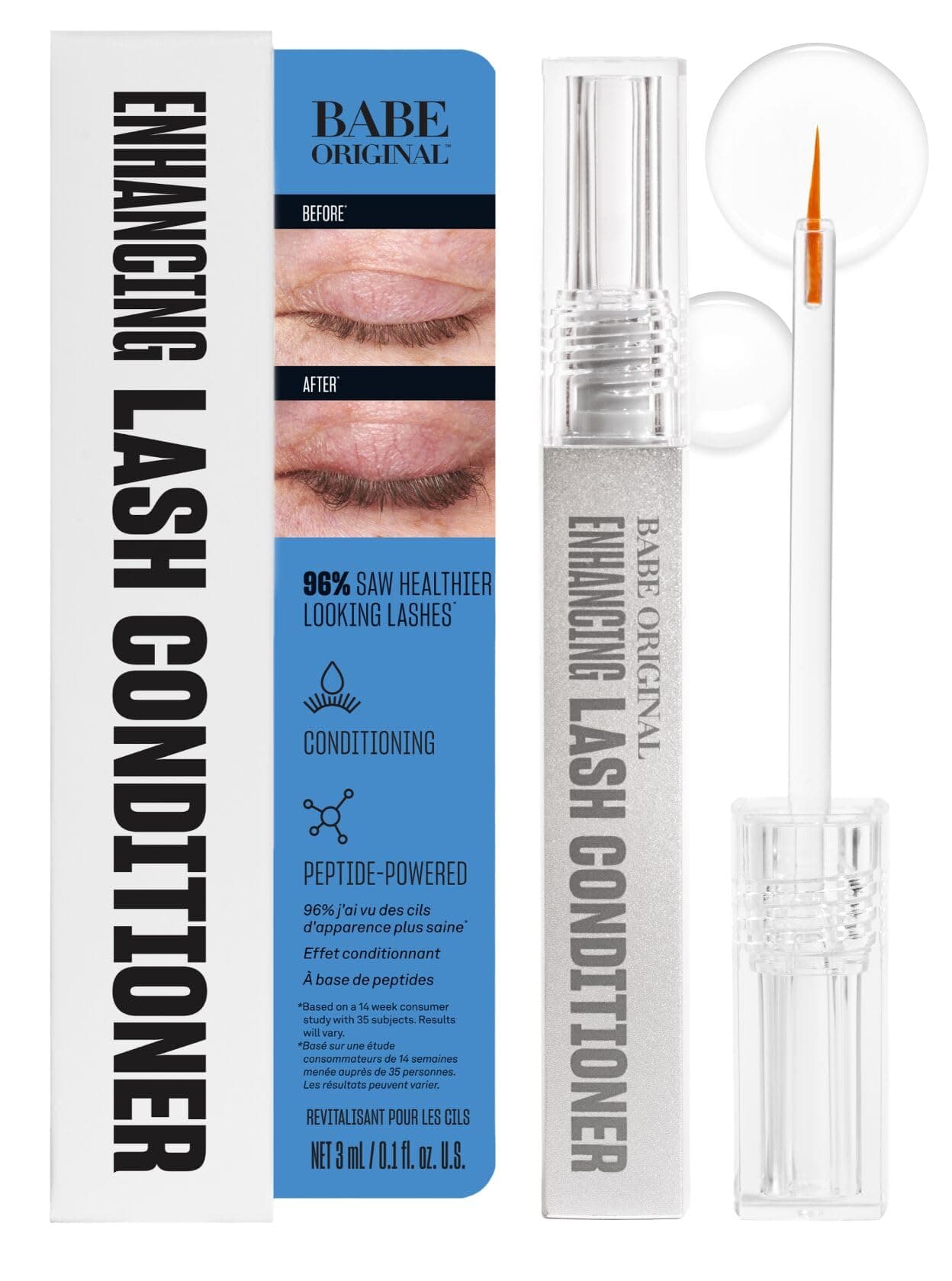 Babe Original Enhancing Lash Conditioner for Longer-Looking Lashes, 3mL