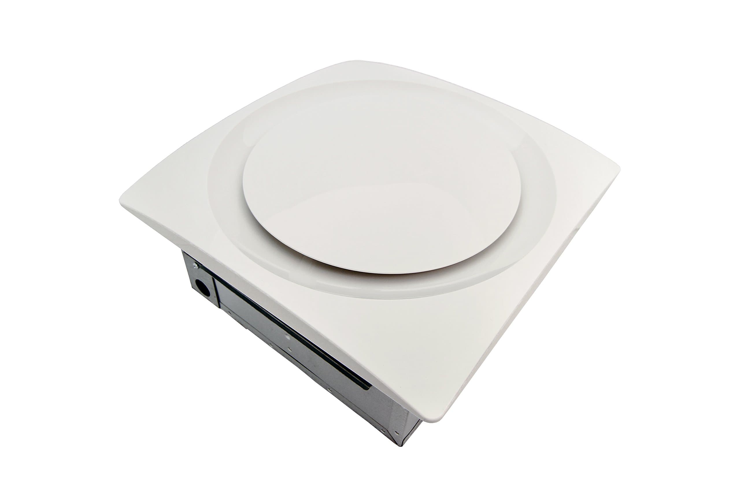 Aero Pure VSF110D-S W Adjustable-Speed DC Motor Bathroom Ventilation Fan with White Grille
