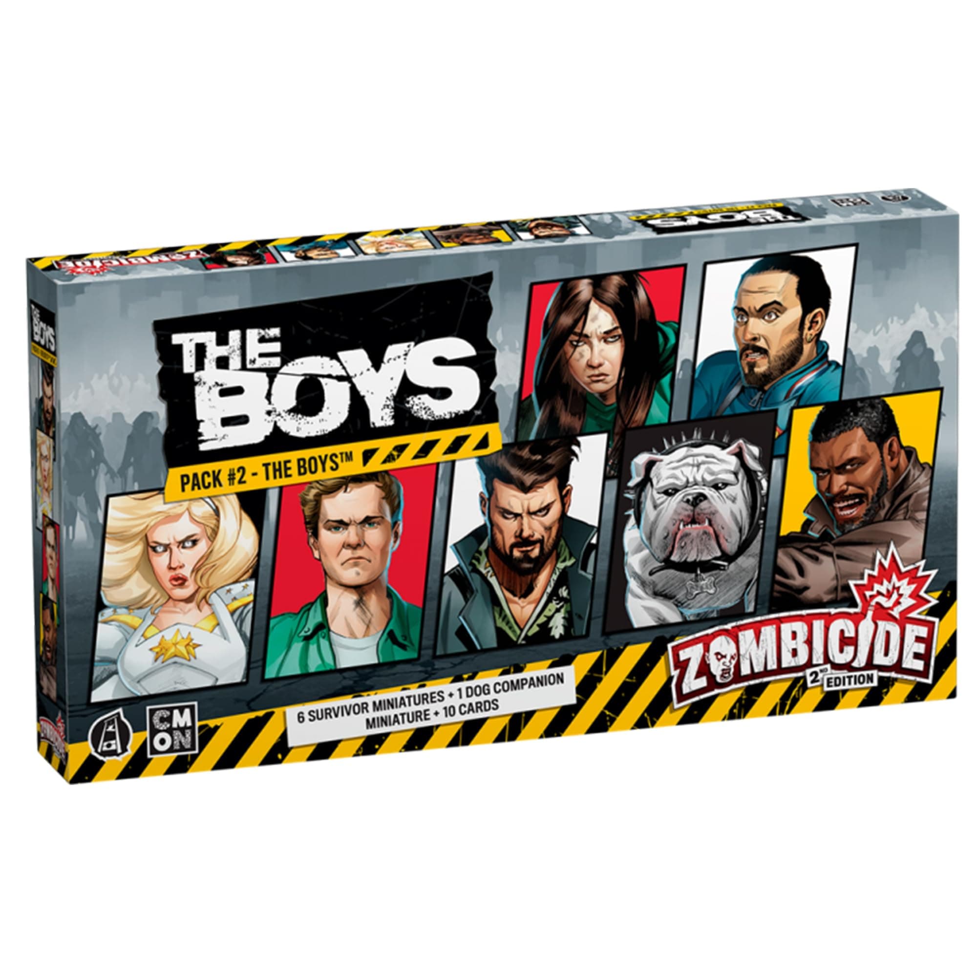CMON Zombicide The Boys Character Pack #2 - Diverse Heroes & Unique Companions! Cooperative Strategy Board Game for Ages 14+, 1-6 Players, 60 Minute Playtime