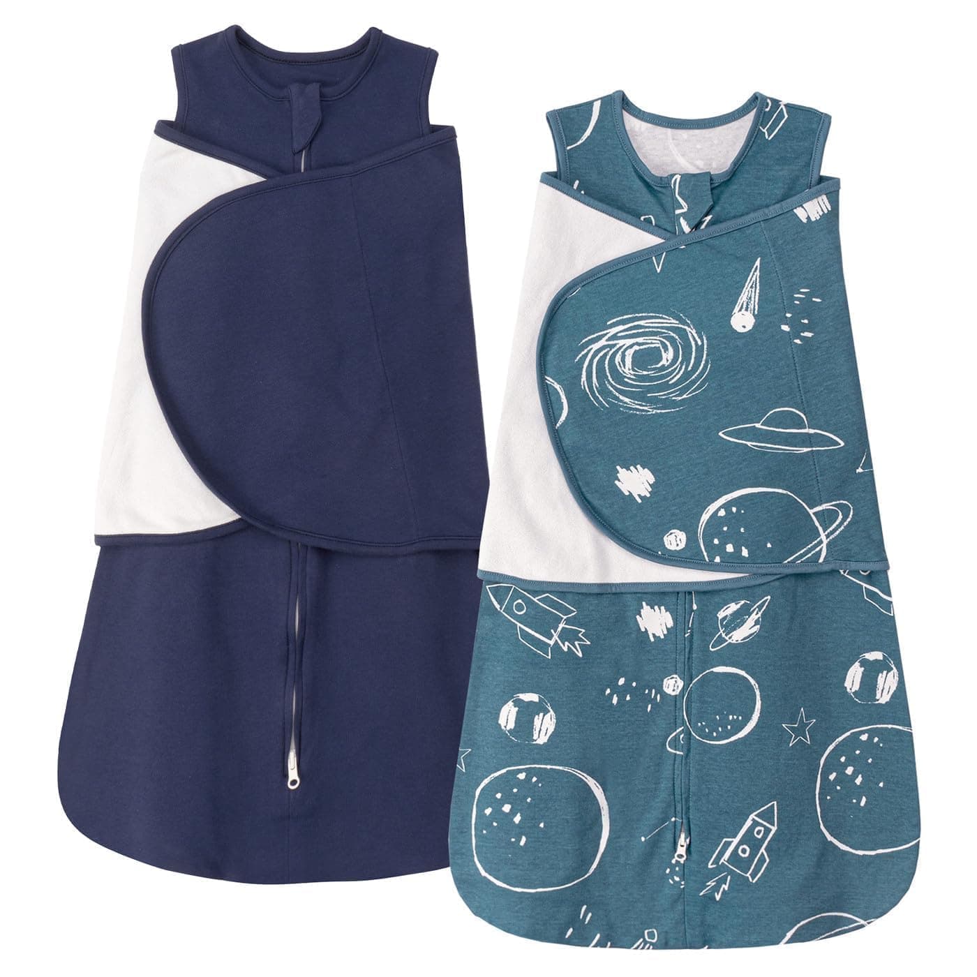 ZIGJOY Swaddle Sleep Sack 6-12 Months 1 Tog Cotton Baby Swaddle Blanket
