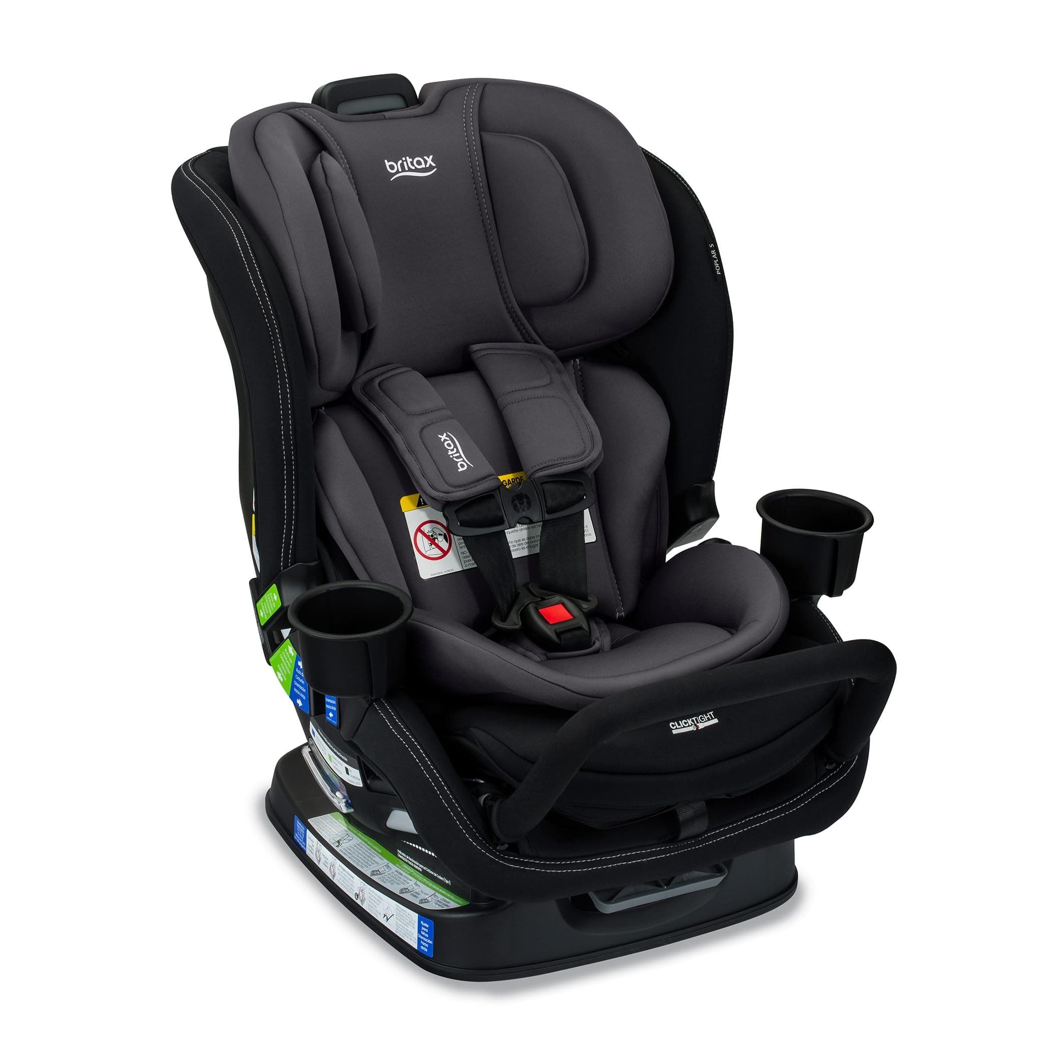 Britax Poplar S Convertible Car Seat, Slim 17” Design — Stone Onyx