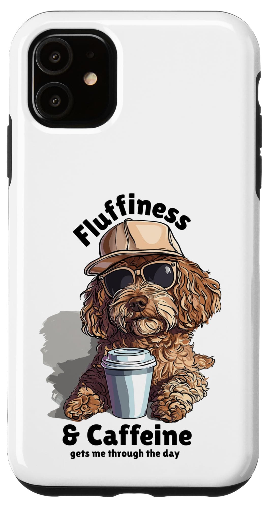 Cavapoo Dog Owner Ideas For Women & Funny Coffee Cavapoo Case for iPhone 11
