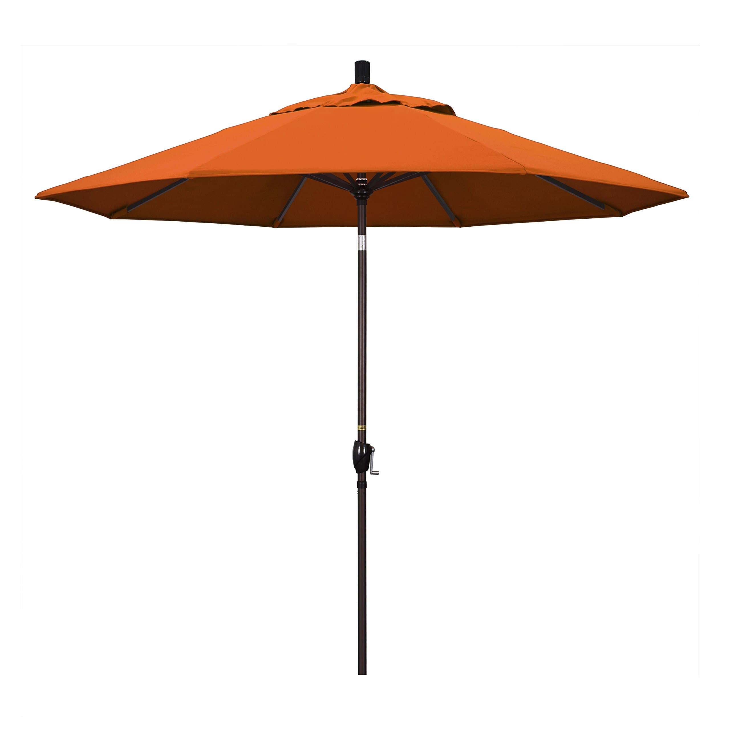 California Umbrella GSPT908117-SA17 9-Feet Pacifica Fabric Aluminum Push Button Tilt Market Umbrella with Bronze Pole, Tuscan