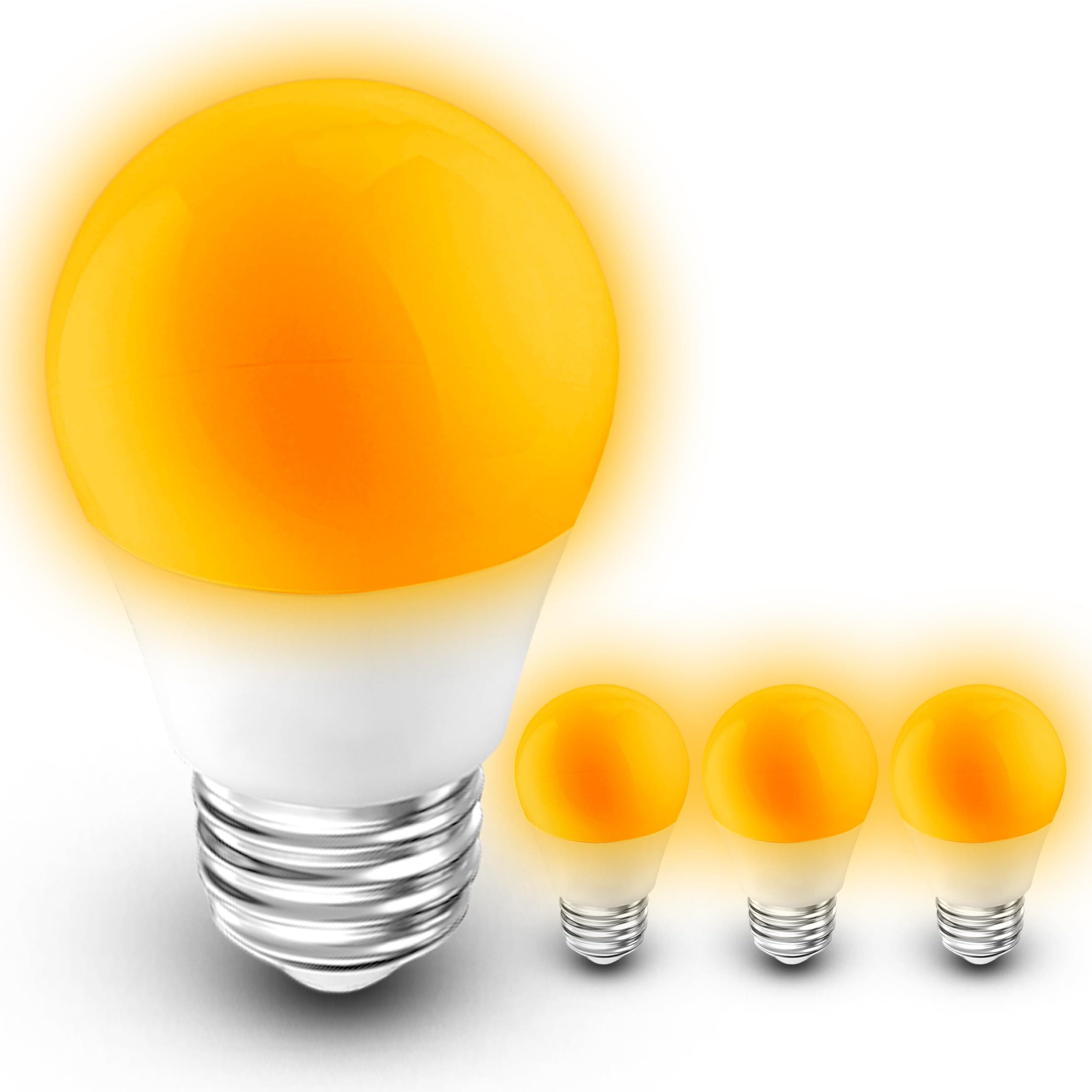 Amber Sleep Light Bulbs 1800k, Warm Light Bulb, Blue Light Blocking, 4 Pack