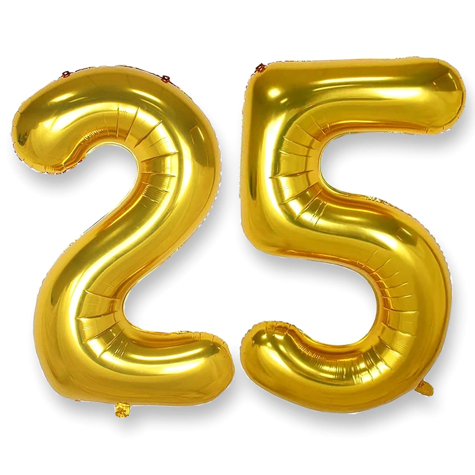 AULE 40 Inch Large 25 Number Balloons Gold, Big Foil Number Balloons, Giant Helium Happy 25th Birthday Party Decorations for Man and Women, Huge Mylar 52 Anniversary Party Supplies