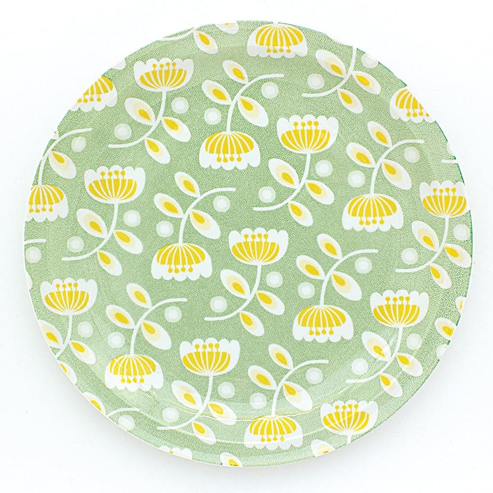 Plate, Platter, Approx. 10.2 inches (26 cm), Green, Made in