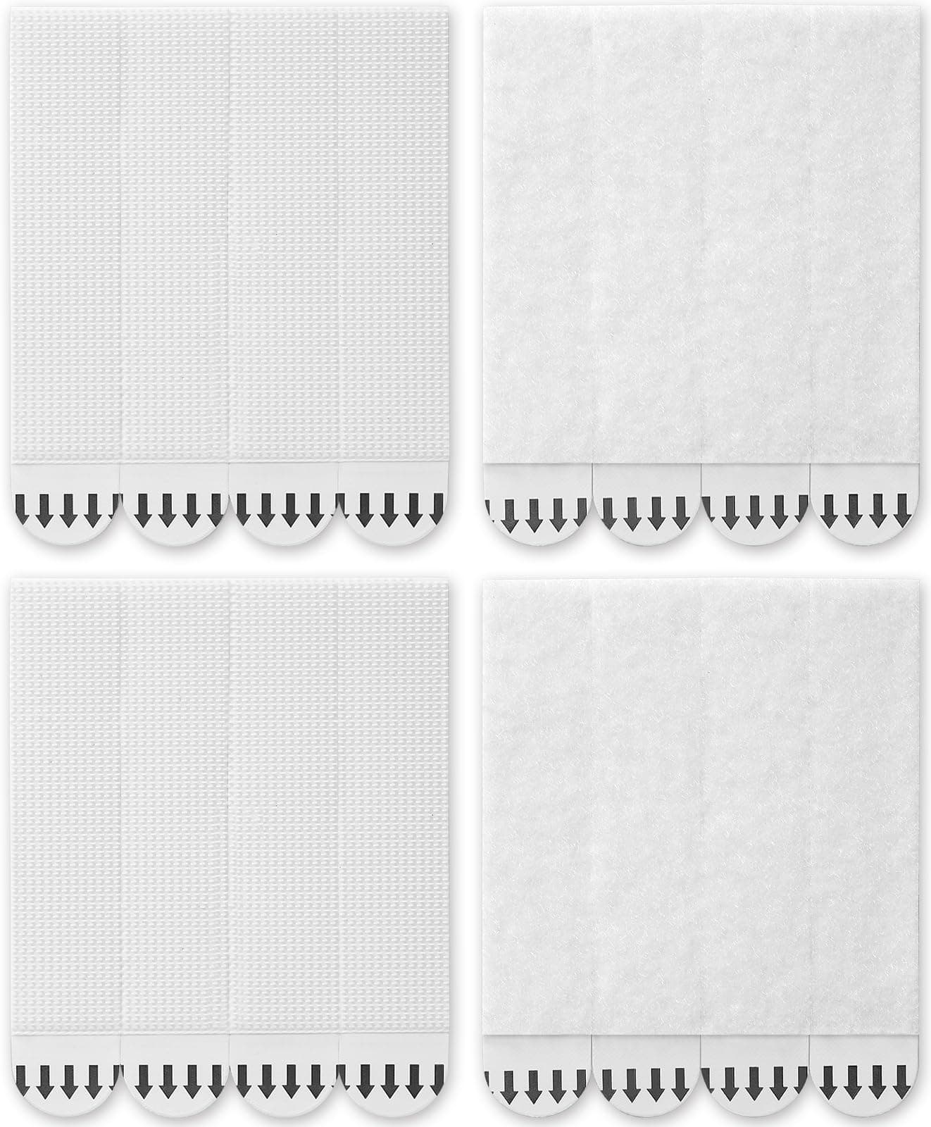 Sinnsally X-Large Picture Hanging Strips Heavy Duty,20-Pairs(40 Strips) Sticky Picture Hangers for Walls Hanging Without Nail,Damage Free No Nails Refill Adhesive Poster Frame Mounting,White