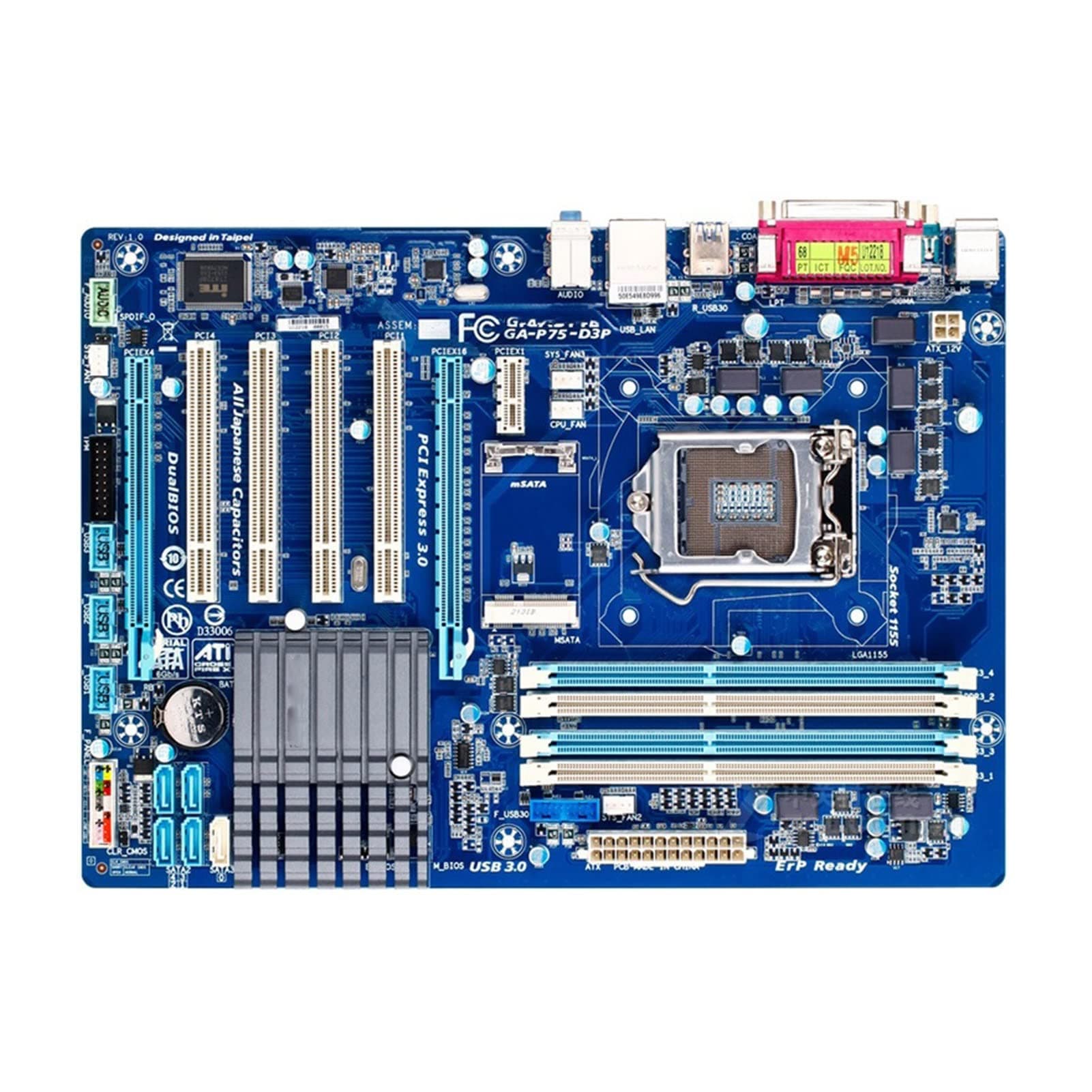 Intel Motherboard Fit for GIGABYTE GA-P75-D3P Desktop Motherboard B75 Socket LGA 1155 I3 I5 I7 DDR3 32G ATX UEFI BIOS Original B75-D3V Mainboard