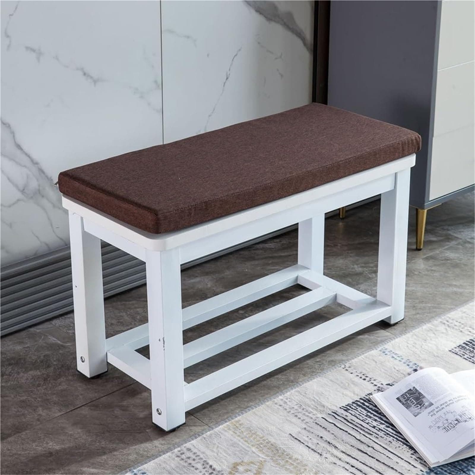 Bench Cushions for Indoor/Furniture 40/48/60 x 14/15/17/11 inch Rectangular Non Slip Outdoor Bench Cushion pad for Deck Chair Swings Bench Cushion(Z5,67x12x2in)