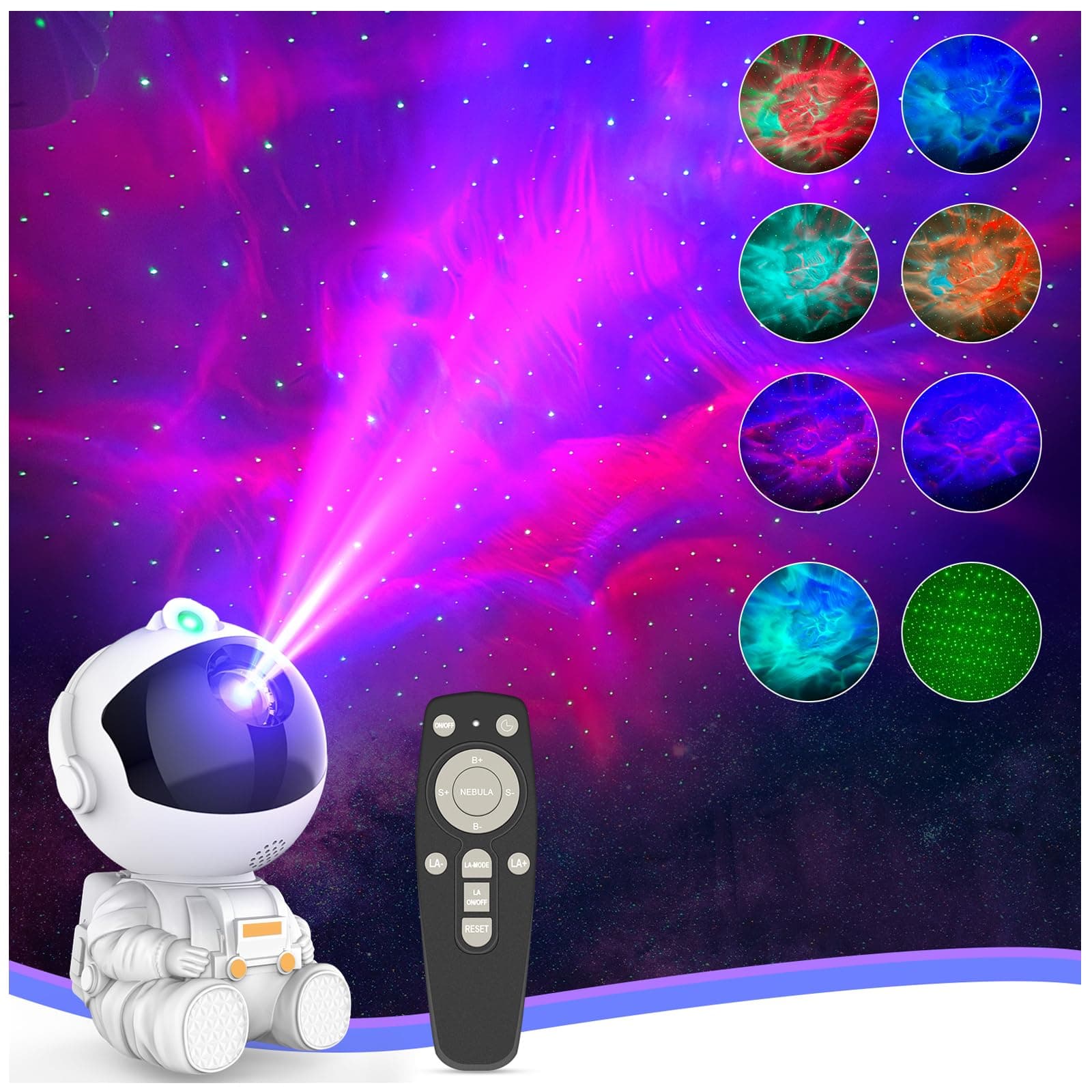 Upgraded Astronaut Galaxy Projector for Bedroom Decor, Christmas Gifts for Teen Girl Gifts Ambient Lighting, Ceiling Space Star Night Light Projector for Kids Room Decor Aesthetic