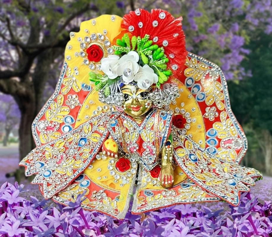 Partish Laddu Gopal Heavy Janamashtmi Dress Size 5 l Ladoo Gopal Dress l Kanha Ji Poshak Size 1 2 4 5 6 (W)