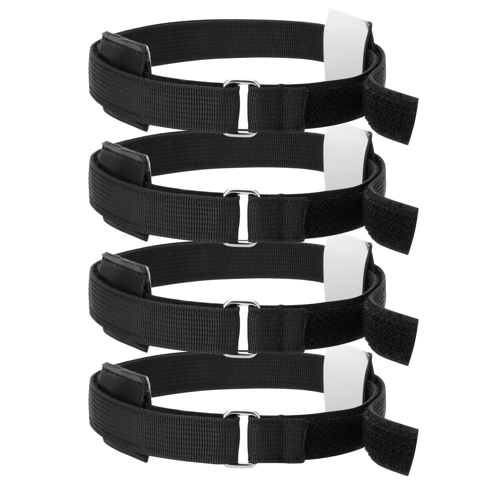 4 Pack Sectional Couch Connectors for Sliding Sofas, Non Slip Sectional Sofa Locks, Universal Sectional Couch Furniture Clips, Hook & Loop Cinch Straps with Adhesive Keep Sectional Couch Legs Together