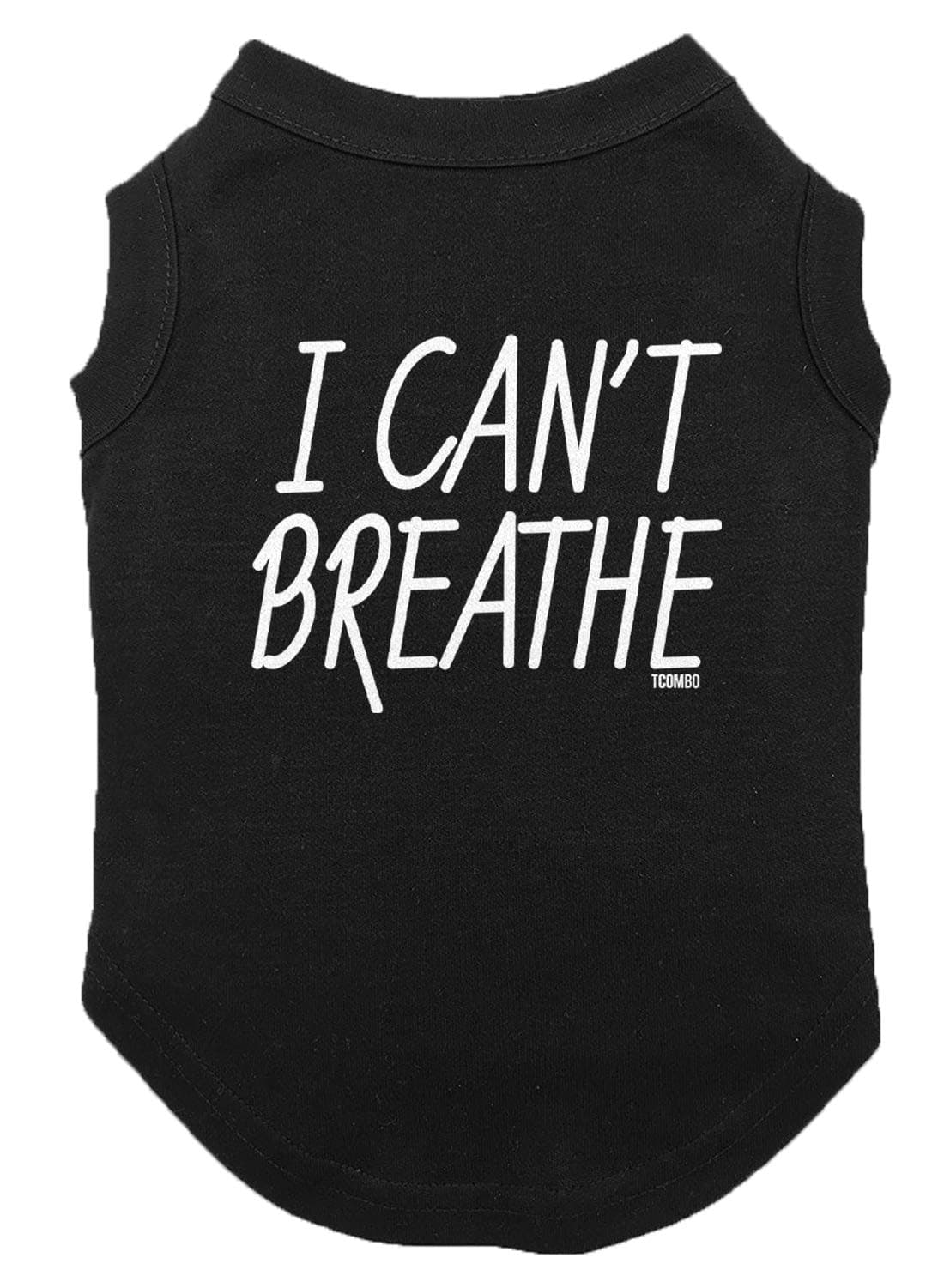 I Can't Breathe - George Floyd Justice Dog Shirt (Black, 3X-Large)