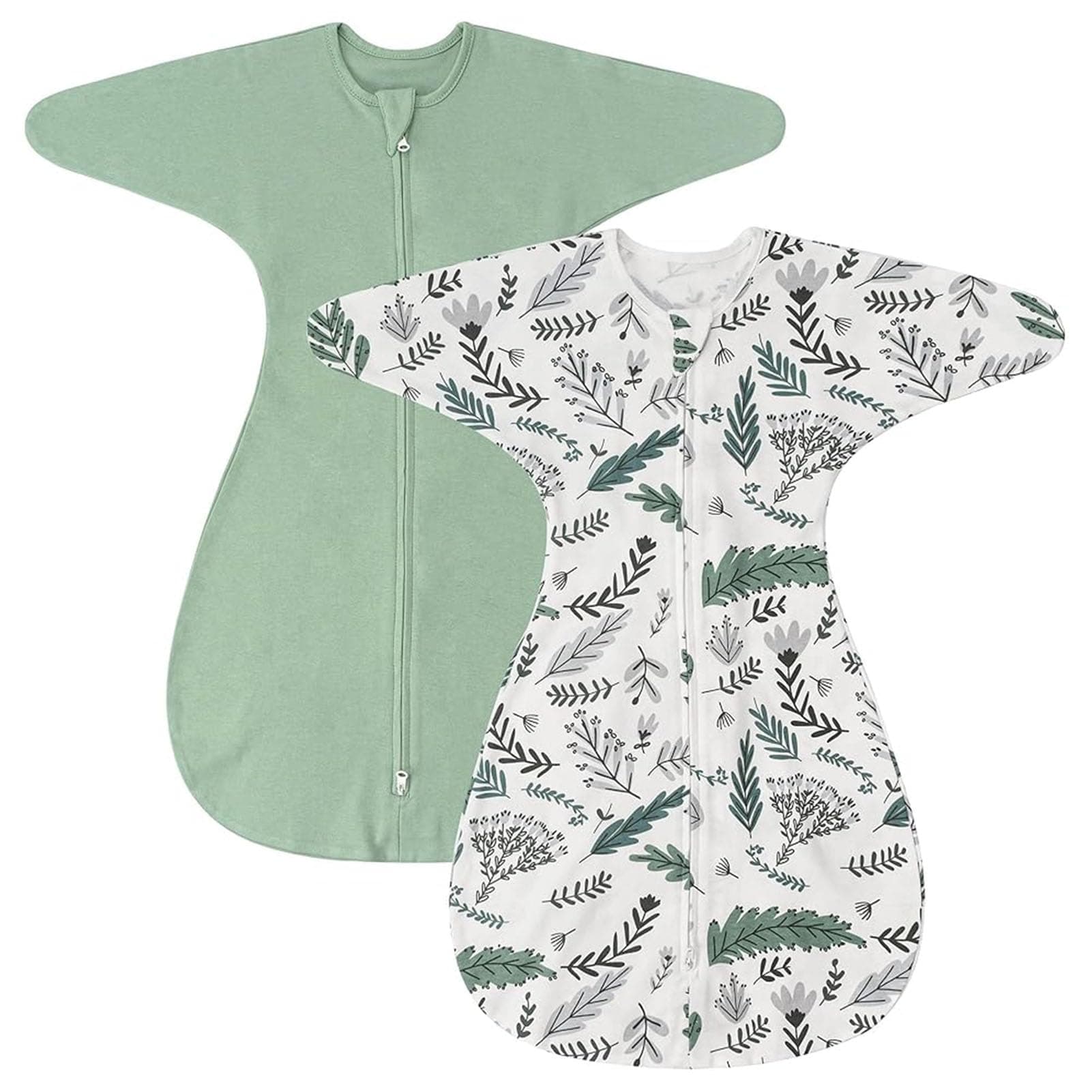 ZIGJOY Transition Swaddle Sleep Sack 3-12 Months 1 Tog Baby Swaddle Blanket