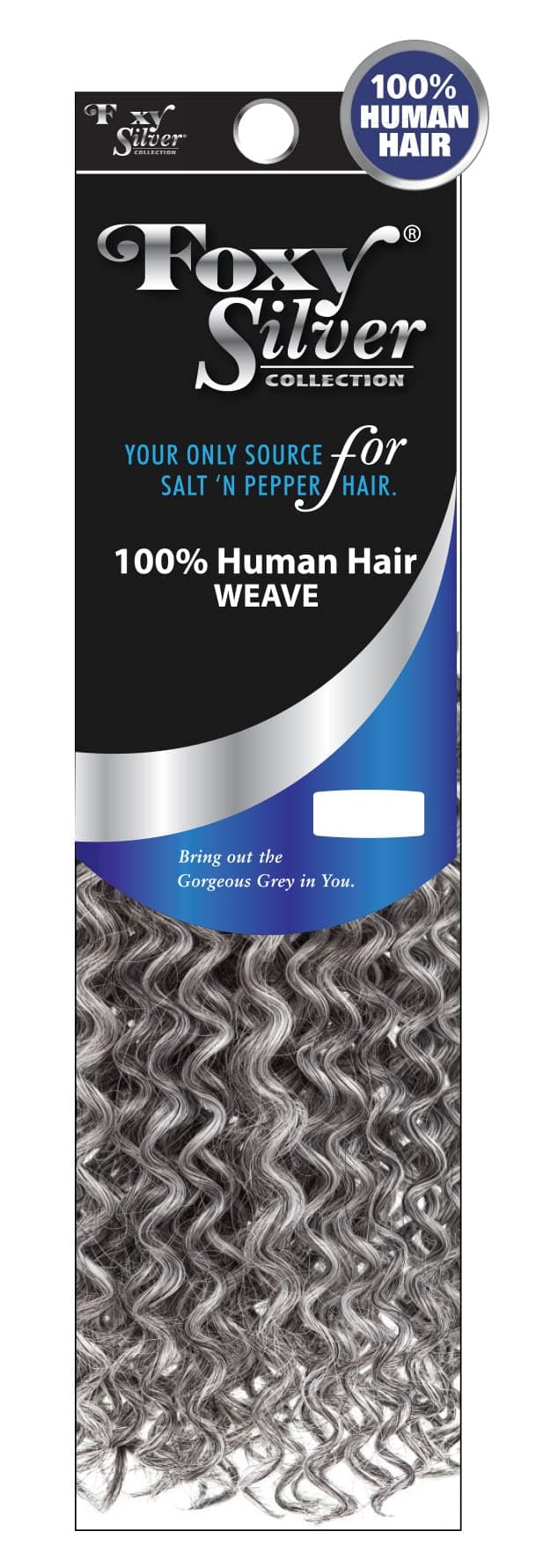 Foxy Silver (Weave - HH Jerry Curl) 12 inch - 100% Human Hair Weave in 51