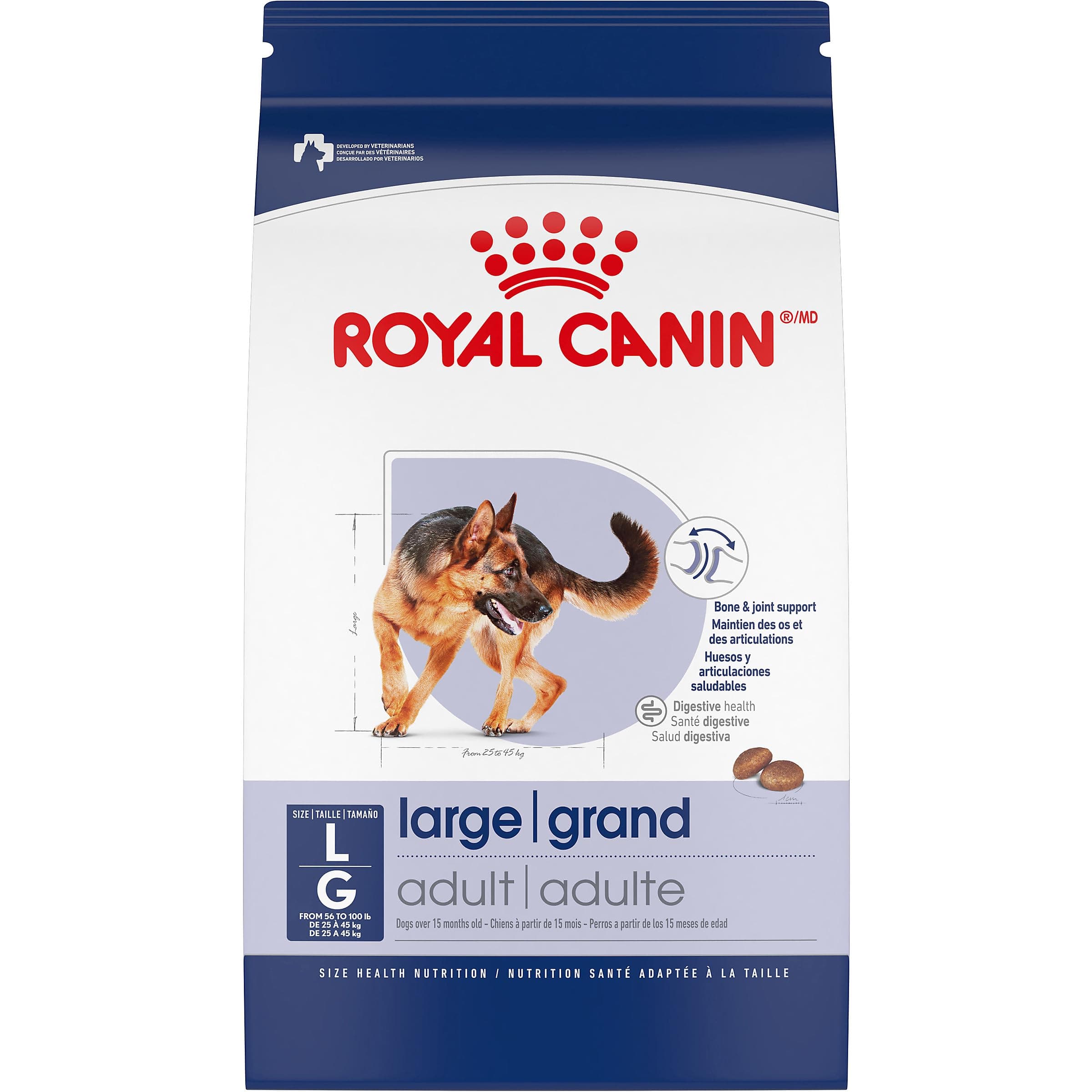 Royal Canin Large Breed Adult Dry Dog Food, 30 lb Bag