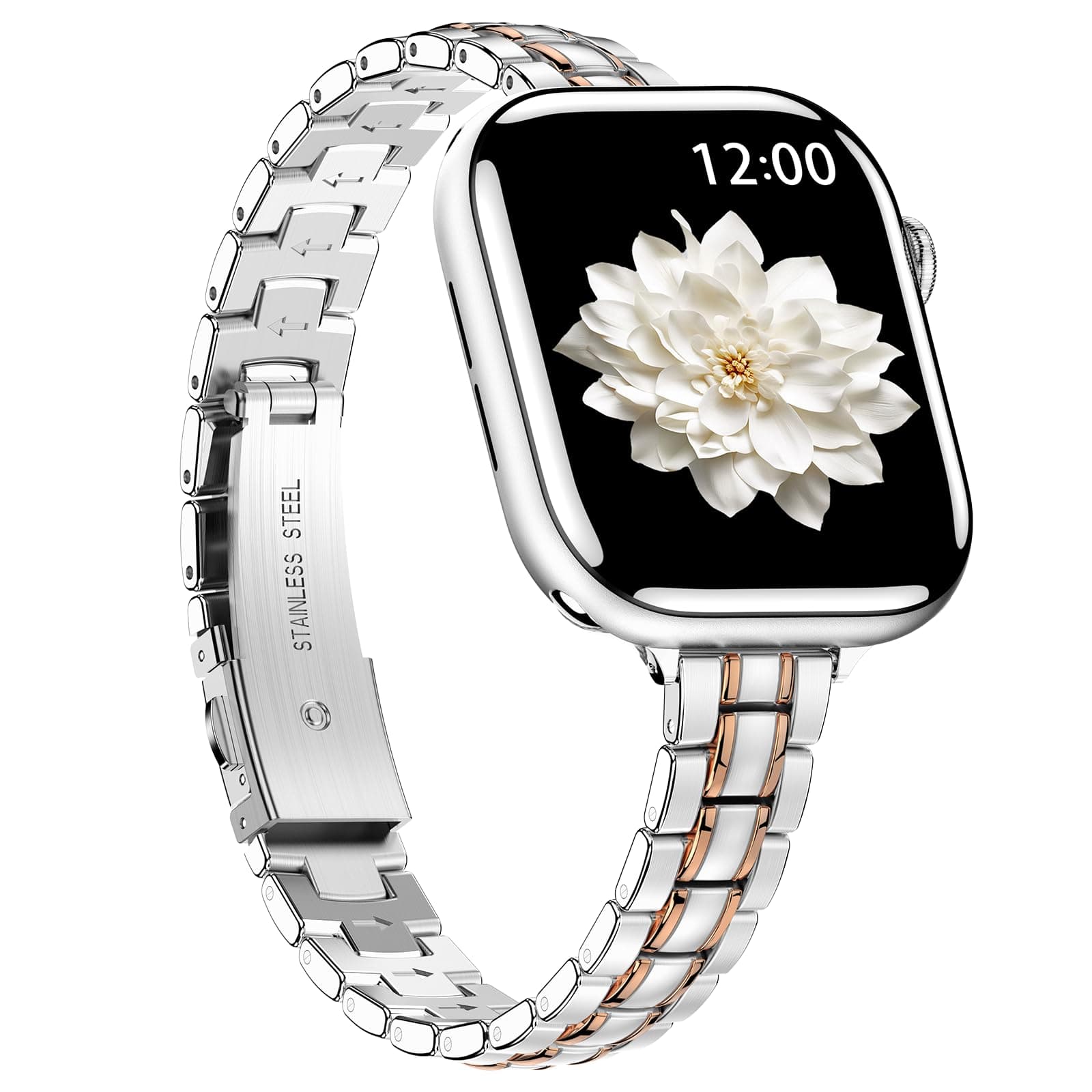 Slim Stainless Steel Band Compatible with Apple Watch Series 1-11 SE 3-1