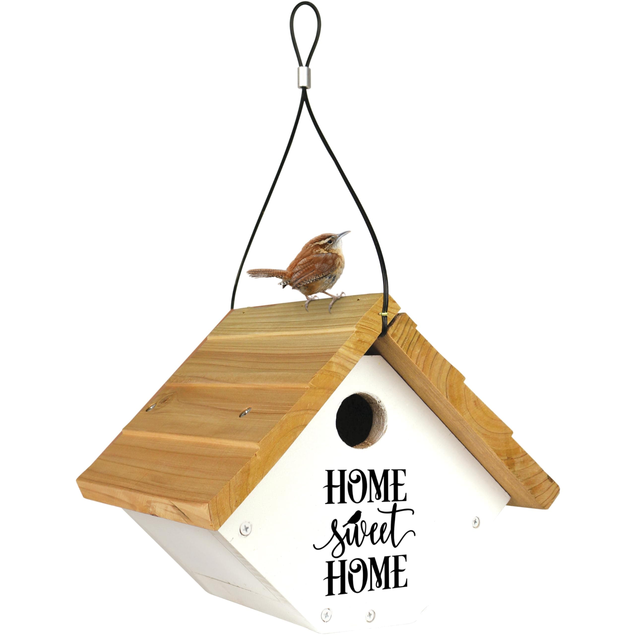 Wild Wings WWLH2-DECO Farmhouse Wren House, White