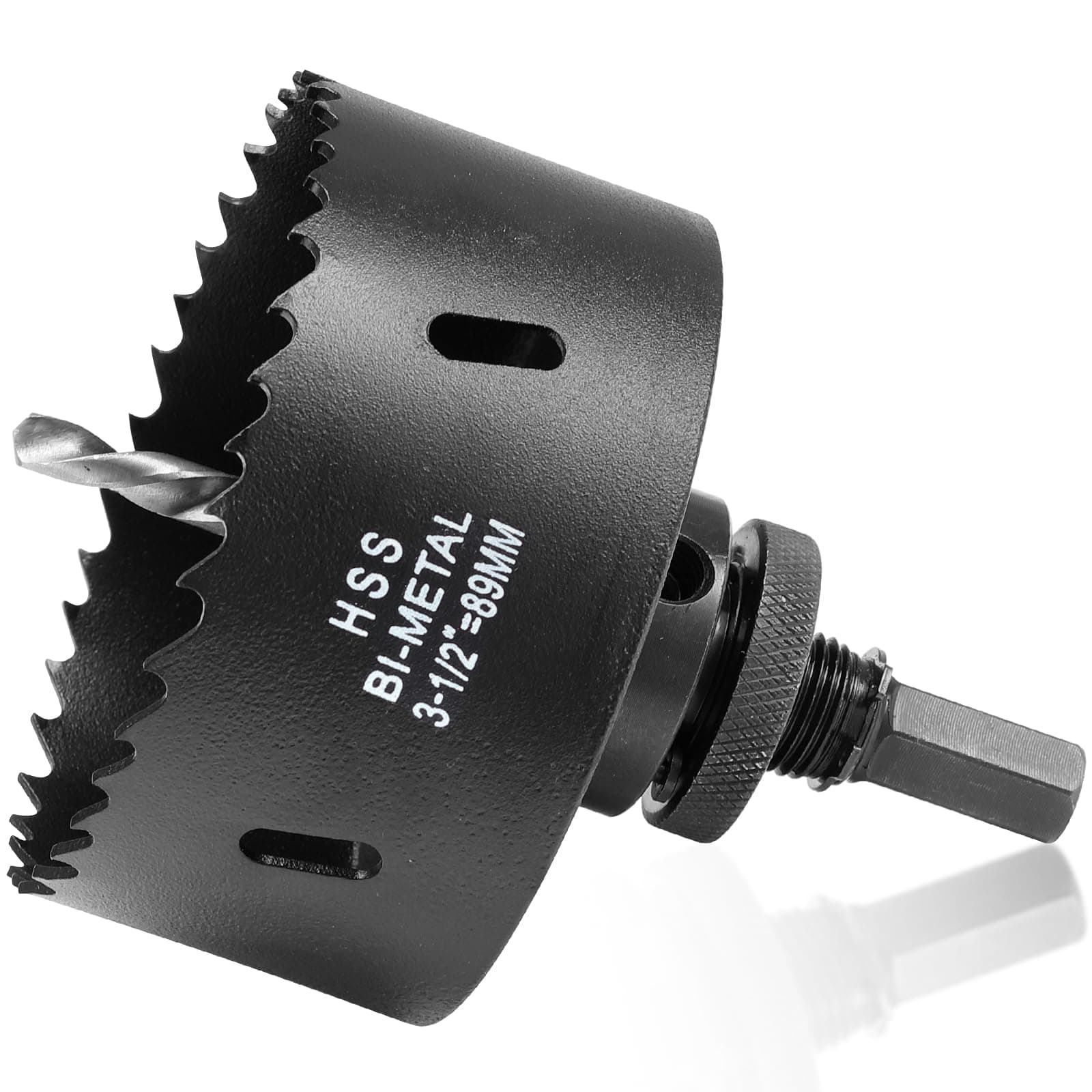 ITOOLFIRM 3 1/2 inch Hole Saw Drill Bit for Metal and Wood, M42 Bi-Metal Hole Cutter with 1.5” Cutting Depth for Plywood, Fiberglass, Acrylic, Drywall and Sheet Steel