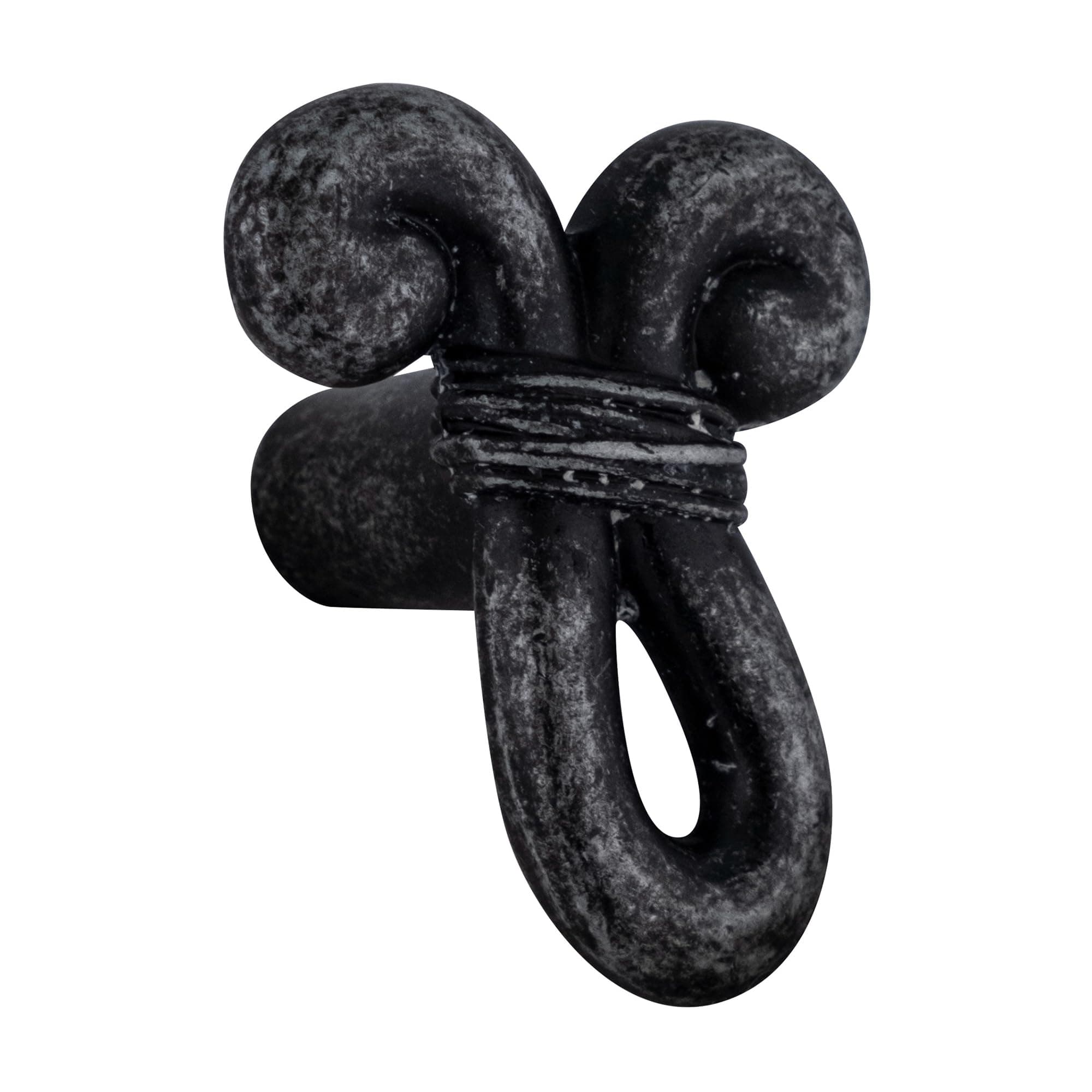 BRIXWELL BXB05291WID-XCP2 Modern Decorative Cabinet Knobs for Kitchen and Bathroom Hardware Wrought Iron Dark - Pack of 2