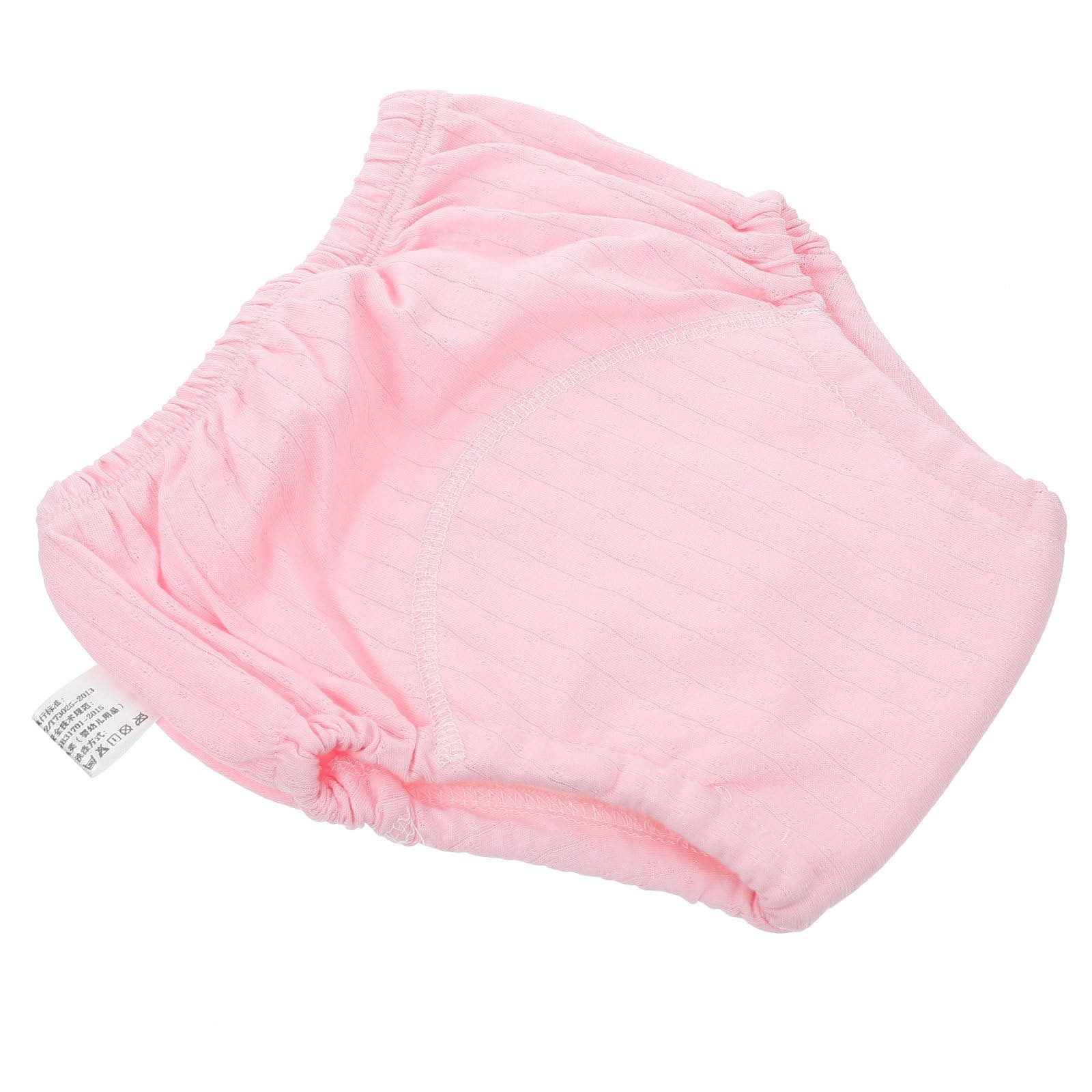 Beatifufu Breathable Training Pants Washable Newborn Nappy with Crotch Elastic Side Fit Reusable Diaper for Toilet Training